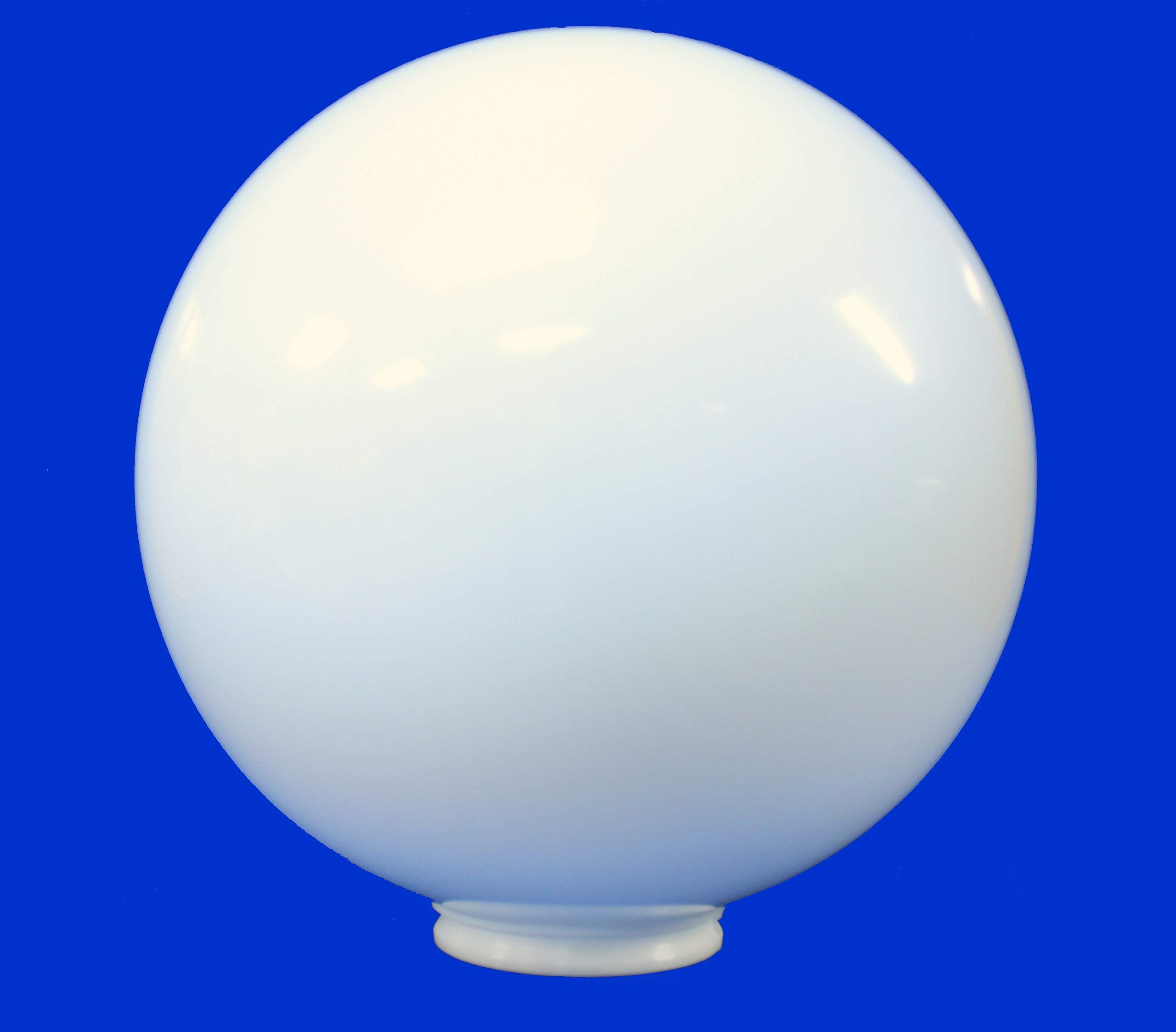 12&quot; White Acrylic Round Plastic Light Globe Pole Post Lamp Outdoor Fixture