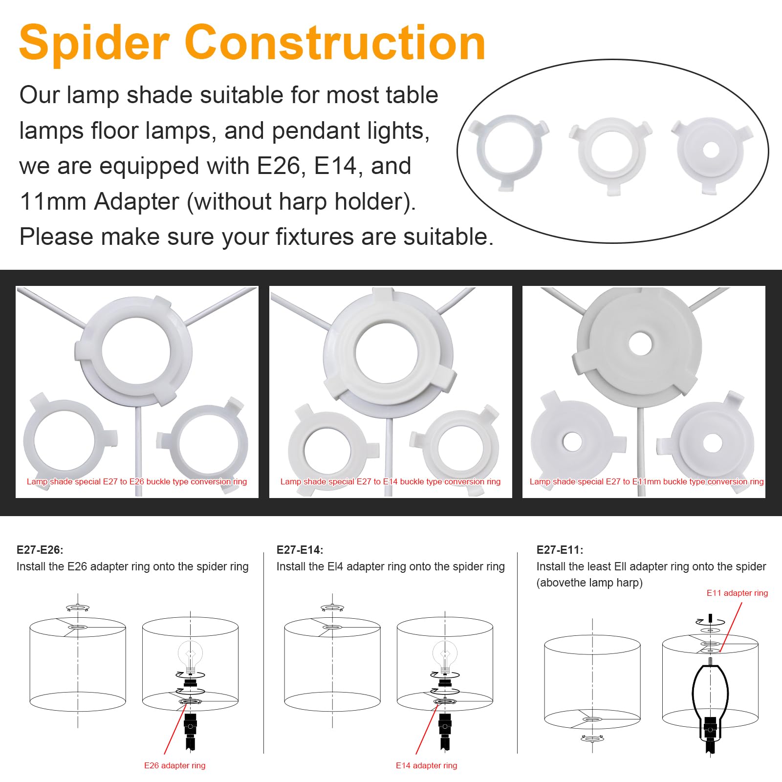 Beige Linen Tall Drum Lampshade, 10'' Top X 10'' Bottom X 13'' High Lamp Shade, Lamp Shade Replacement For Table And Floor Lamps