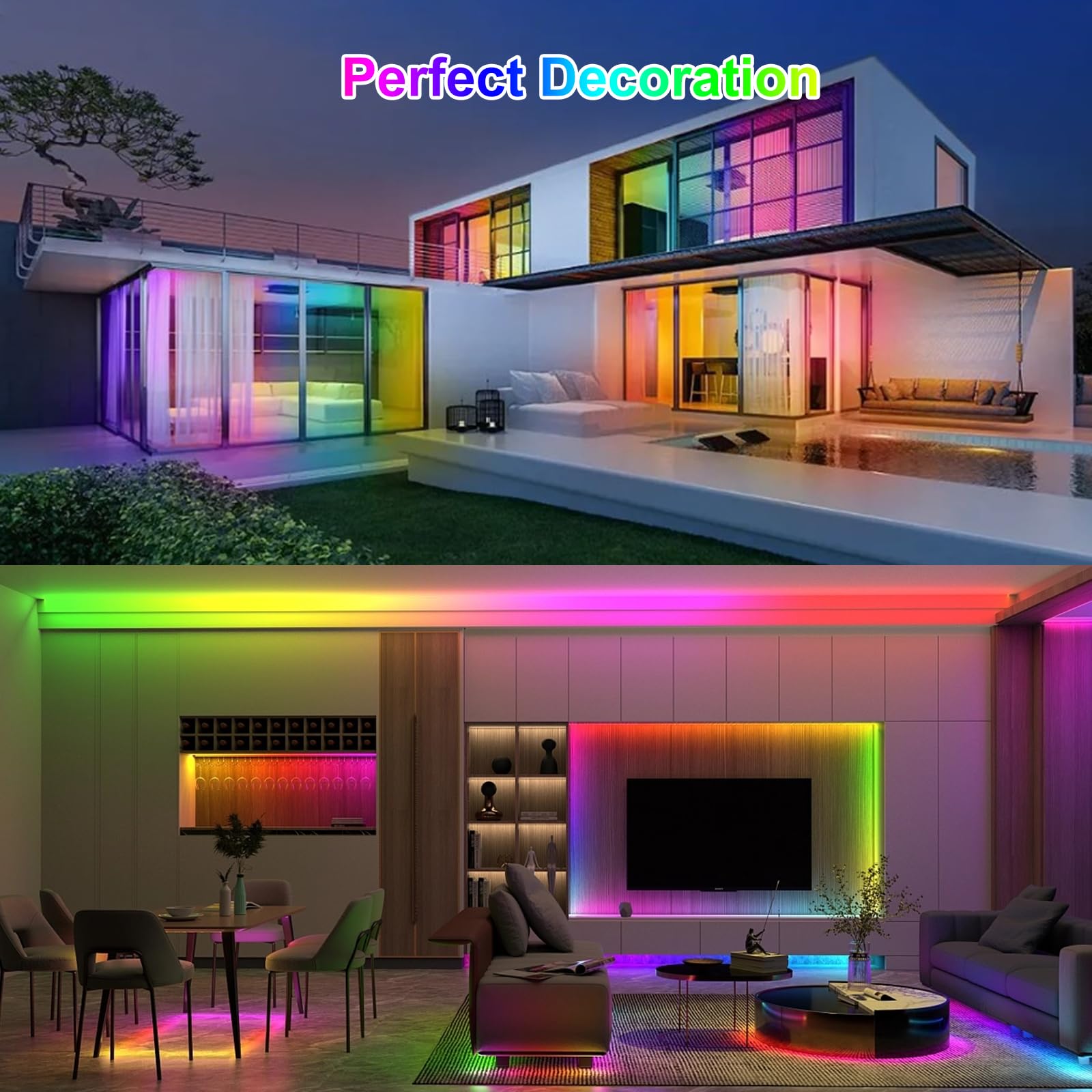 16.4Ft Ws2812B 5V Led Strip Lights 300 Individual Addressable Rgb Ic 5050Smd Leds - Flexible White Pcb Ip67 - 60Leds/M Magicrgb