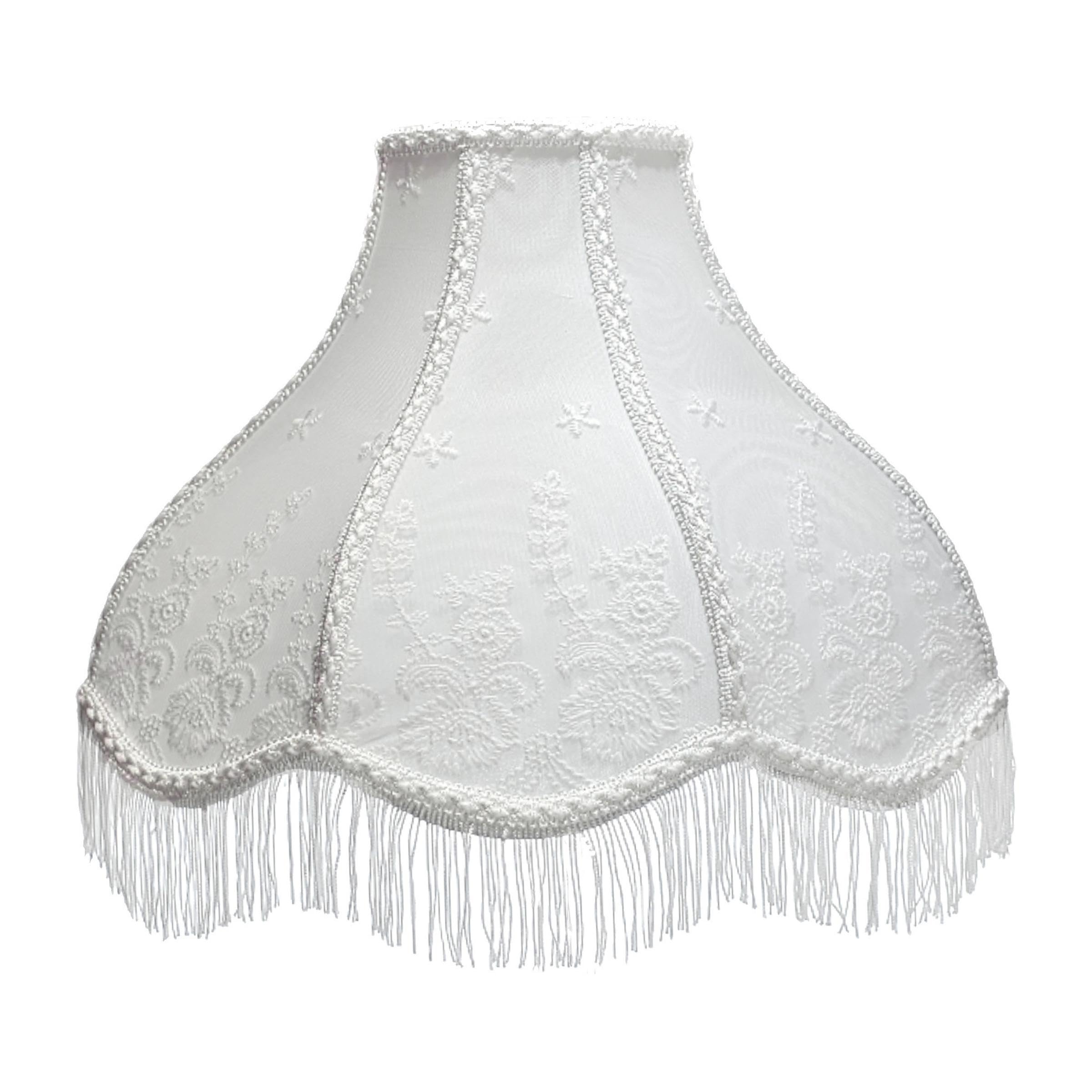 Royal Designs, Inc. Victorian Scalloped Lamp Shade, Vs-1001-13Wh, 4 X 13 X 10, White