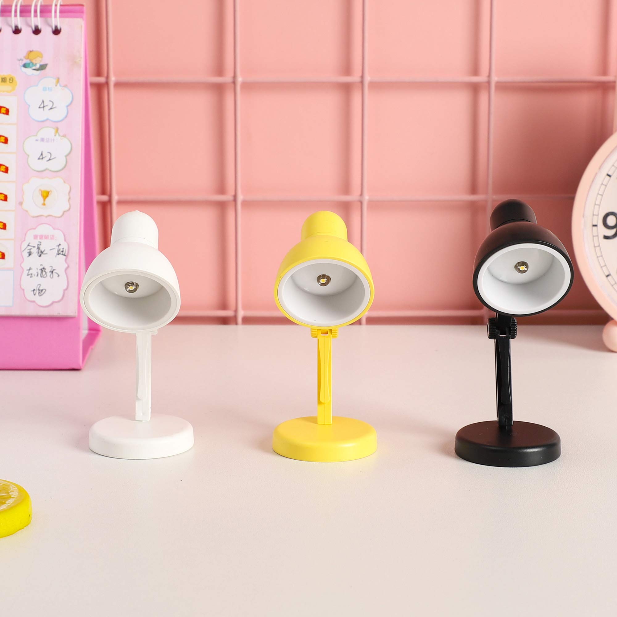 Omeet LED Mini Table Lamp - Foldable Night Reading Light, Portable, Eye Protection, LD02 White, Model OMNLA114G