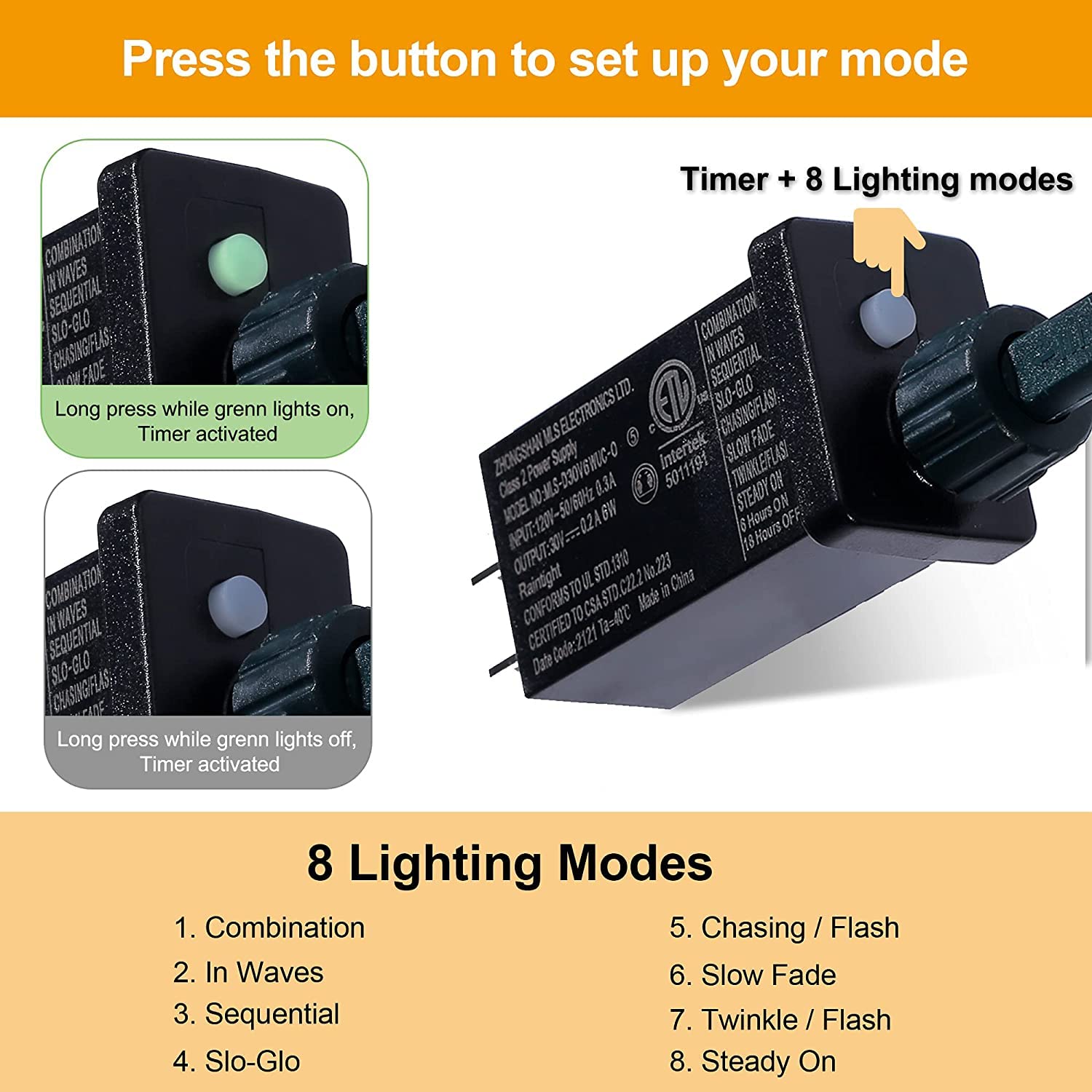 Recesky 60 Led Halloween String Lights - 19.4Ft Purple Ghost, 8 Modes For Outdoor Decor