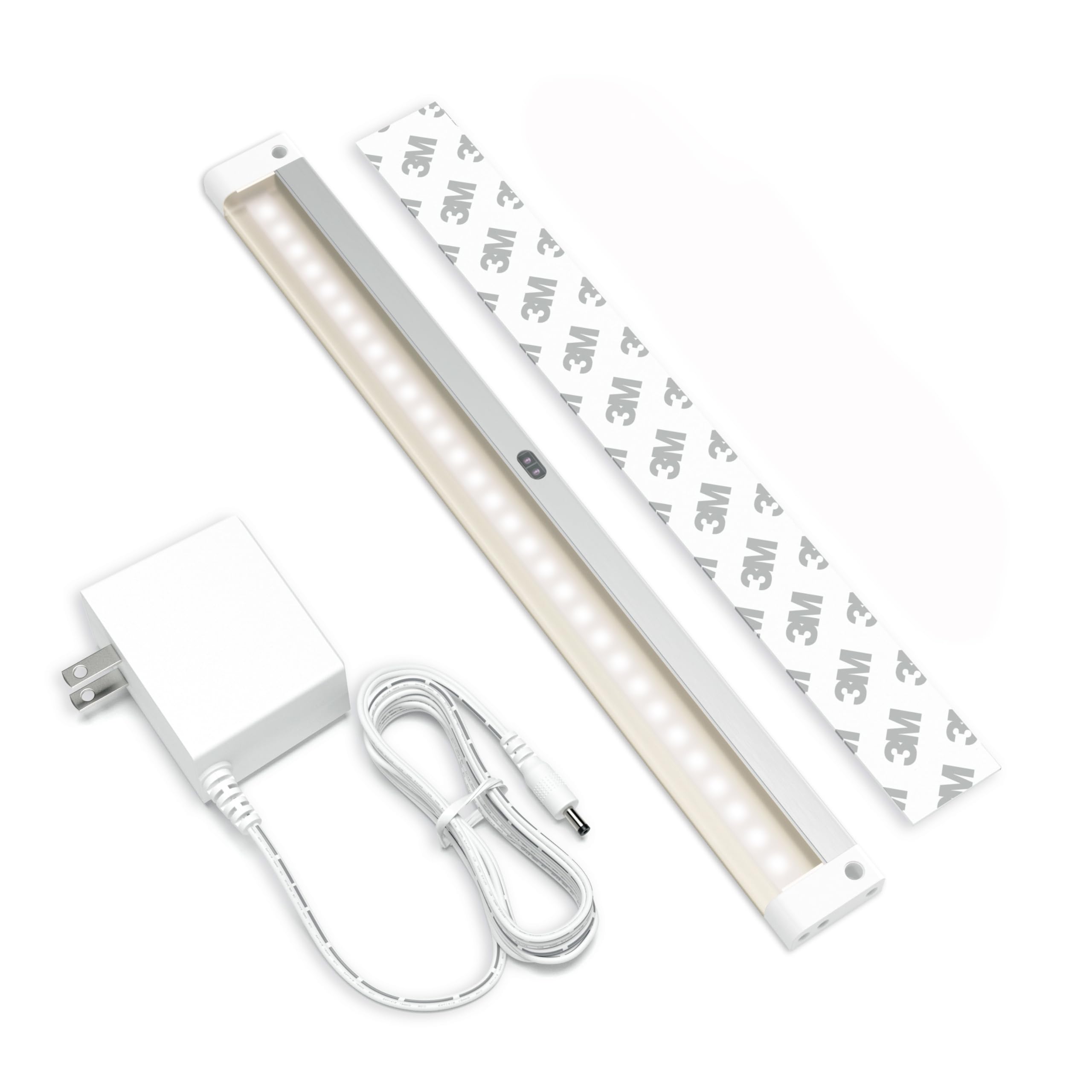 Eshine Under Cabinet Led Lighting Kit, 12 Warm White (3000K), Dimmable, Touchless Control, Aluminum, Model Elw3001Dw