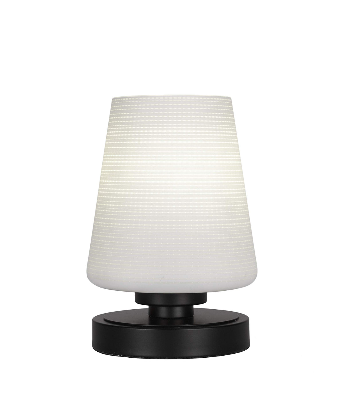 Toltec Lighting Luna 1 Light Table Lamp in Matte Black (51-MB-4031)