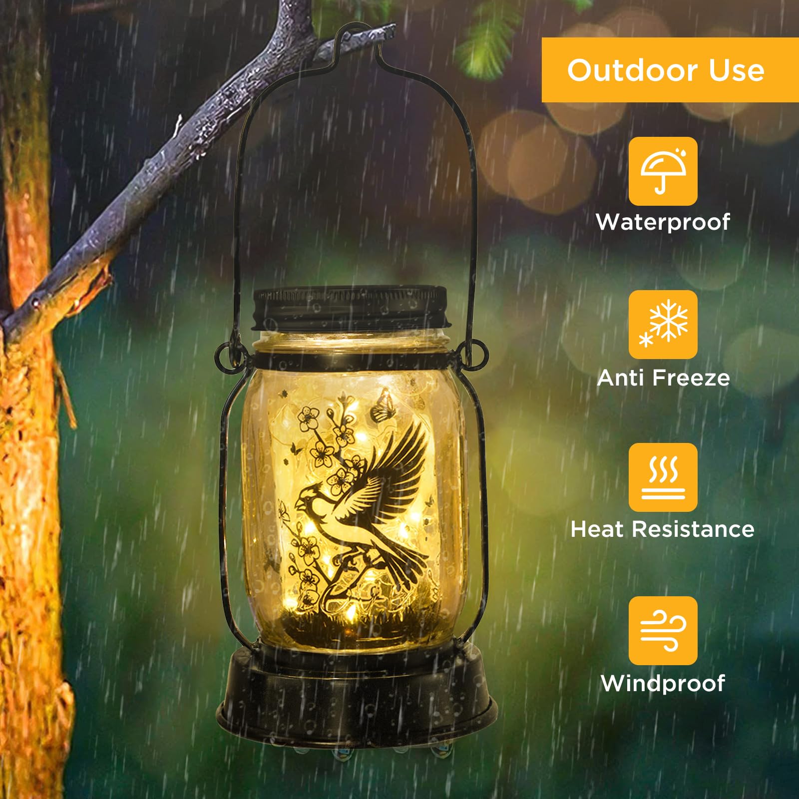 kyoryuger Solar Lantern - Cardinal Color, Plastic Material, Outdoor Garden Decoration for Yard, Patio, Backyard, Porch