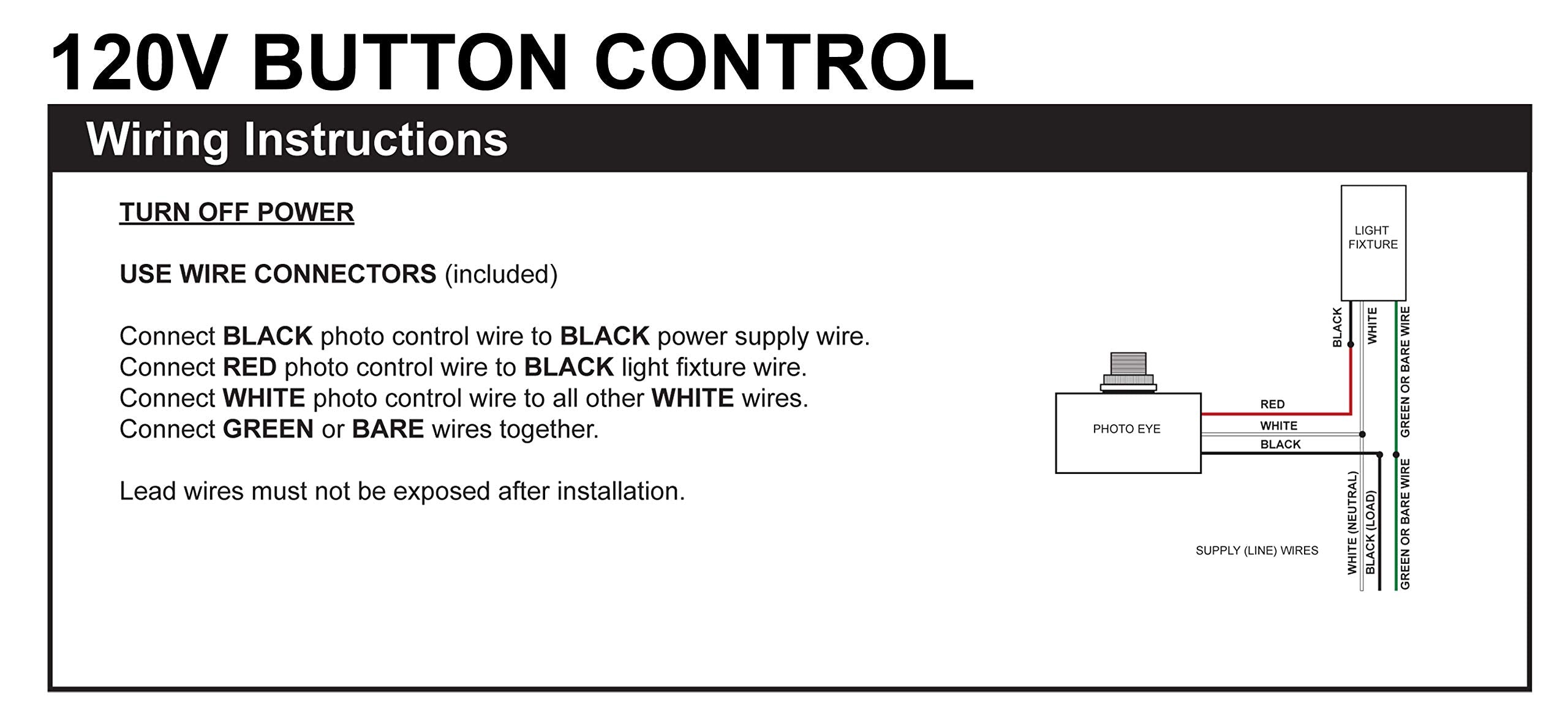 Solus Spc-688 Dusk To Dawn Photocell Light Sensor Switch, Outdoor Lamp Post Control, Black, Pack Of 1