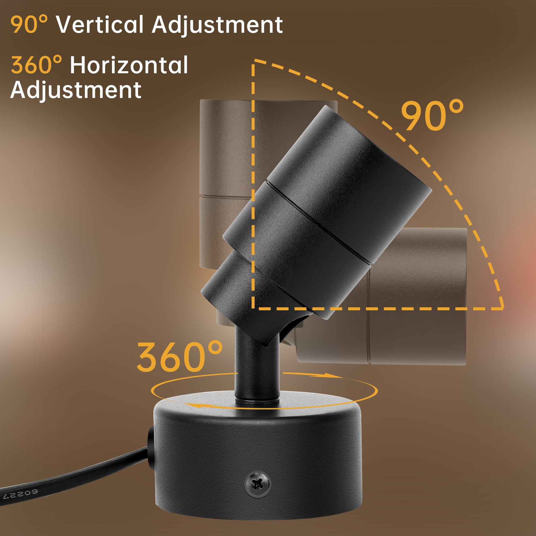 Topported 2 Pack Indoor Spotlight For Plants Plug In,5W 500Lm 120V Dimmable Accent Light Uplights With 4 Timer Modes,3000K/4000K