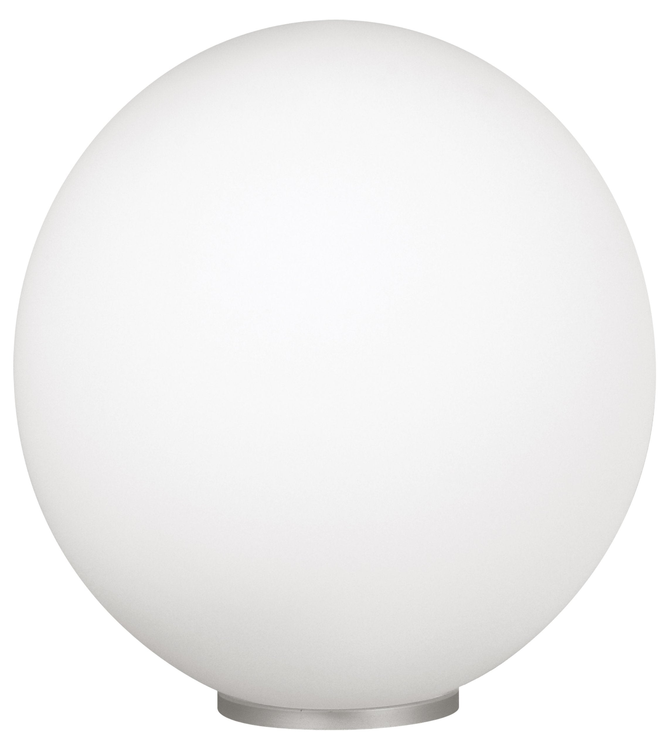 EGLO 85266A Rondo Collection Round Table Lamp with Glass Ball Shade for Living Room, Bedroom, Dorm, and Office, 60W, 12-Inch, Si