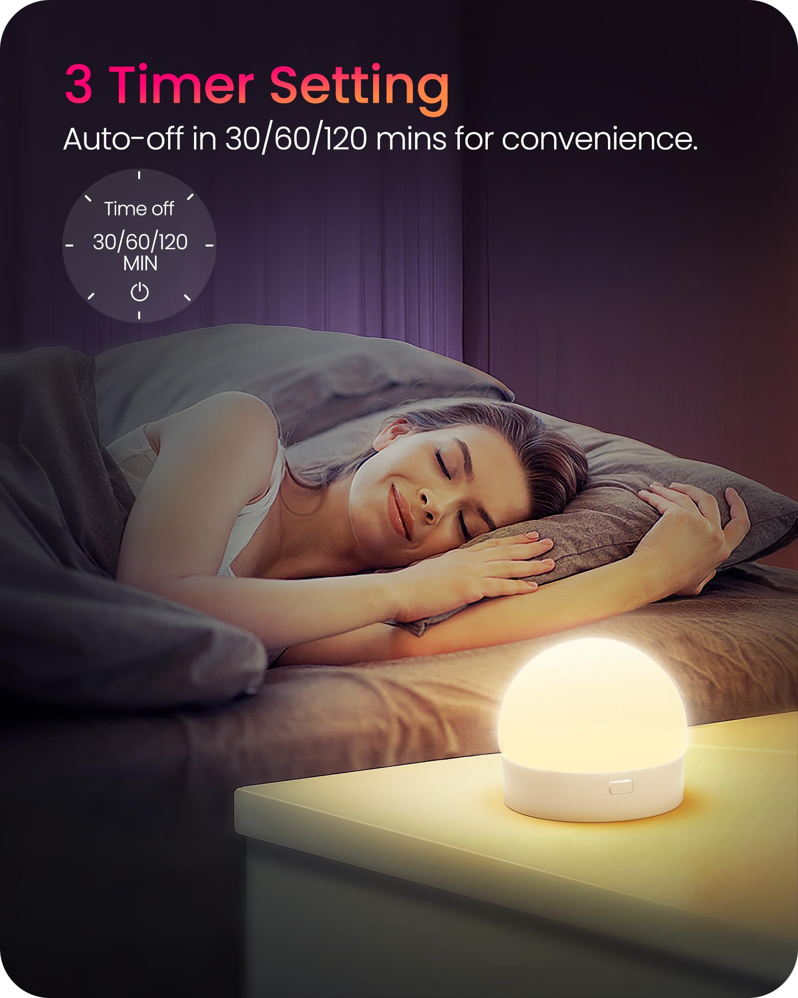 GOEBLESON Rechargeable Light Bulbs, 4 Pack Wireless RGB LED, 15 Colors, Dimmable, E26 Size, Model R01YBP406