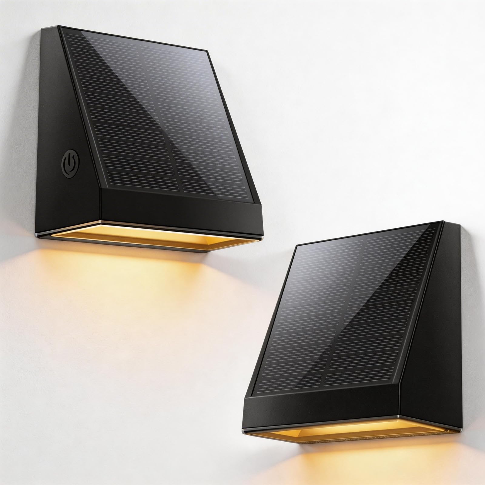 Solar Wall Light Outdoor, Wall Sconce Solar Lights Outdoor Mailbox Lights with 2 Modes IP65 Waterproof 30H Runtime for Patio, Ga