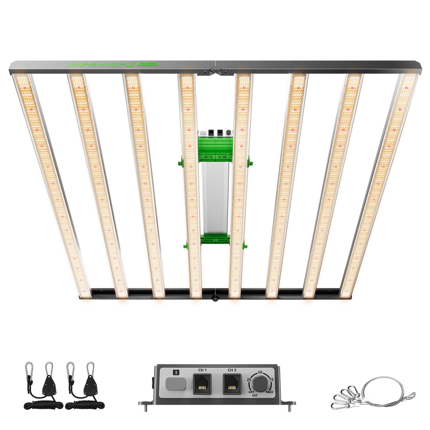 MARS HYDRO FC-E1000W LED Grow Light, Full Spectrum, 1000W, Dimmable, for 4x4FT to 4x6FT Indoor Plants,