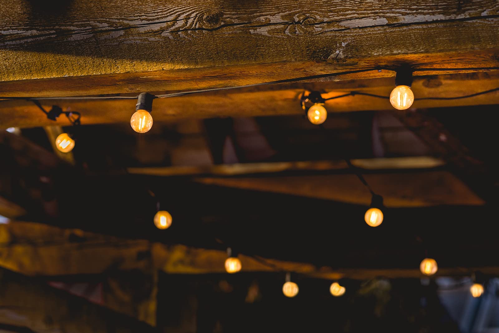 Sfeg G40 String Lights - 5W Warm Incandescent Shatterproof Glass Bulbs, 18-Gauge Wire - Dimmable Globe String Lights For Backyard, Patio, Porch, Garden - Decorative Outdoor Hanging Lights - 25Ft