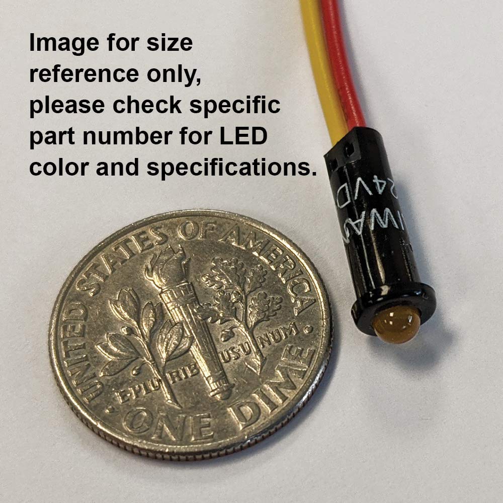 Blue Sea Systems Indicator Light, Red Led, 12/24Vdc, Black/Red, 8171