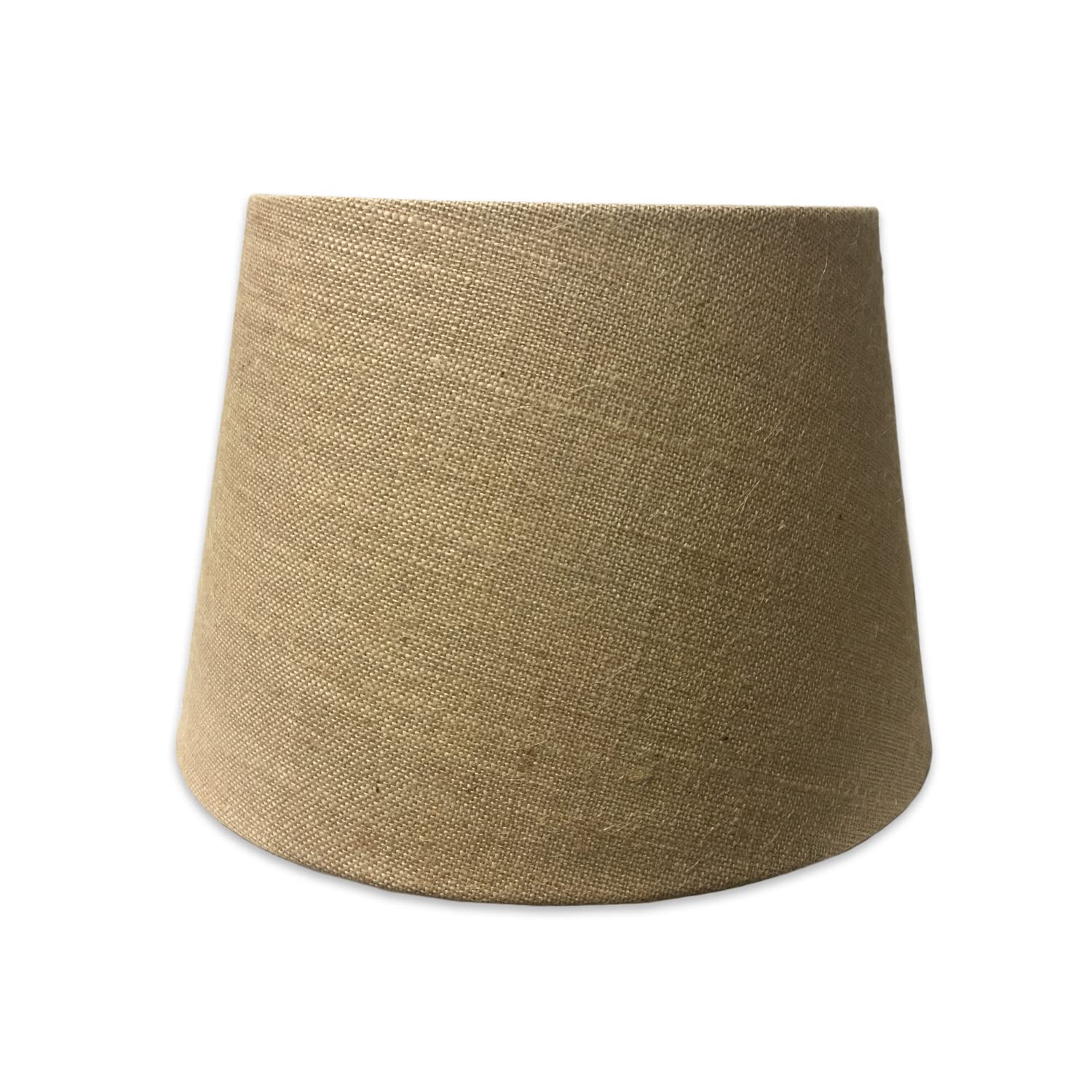Royal Designs, Inc. Tapered Shallow Drum Shade, Fabric, HB-606-18BL, 13 x 18 x 12, Burlap