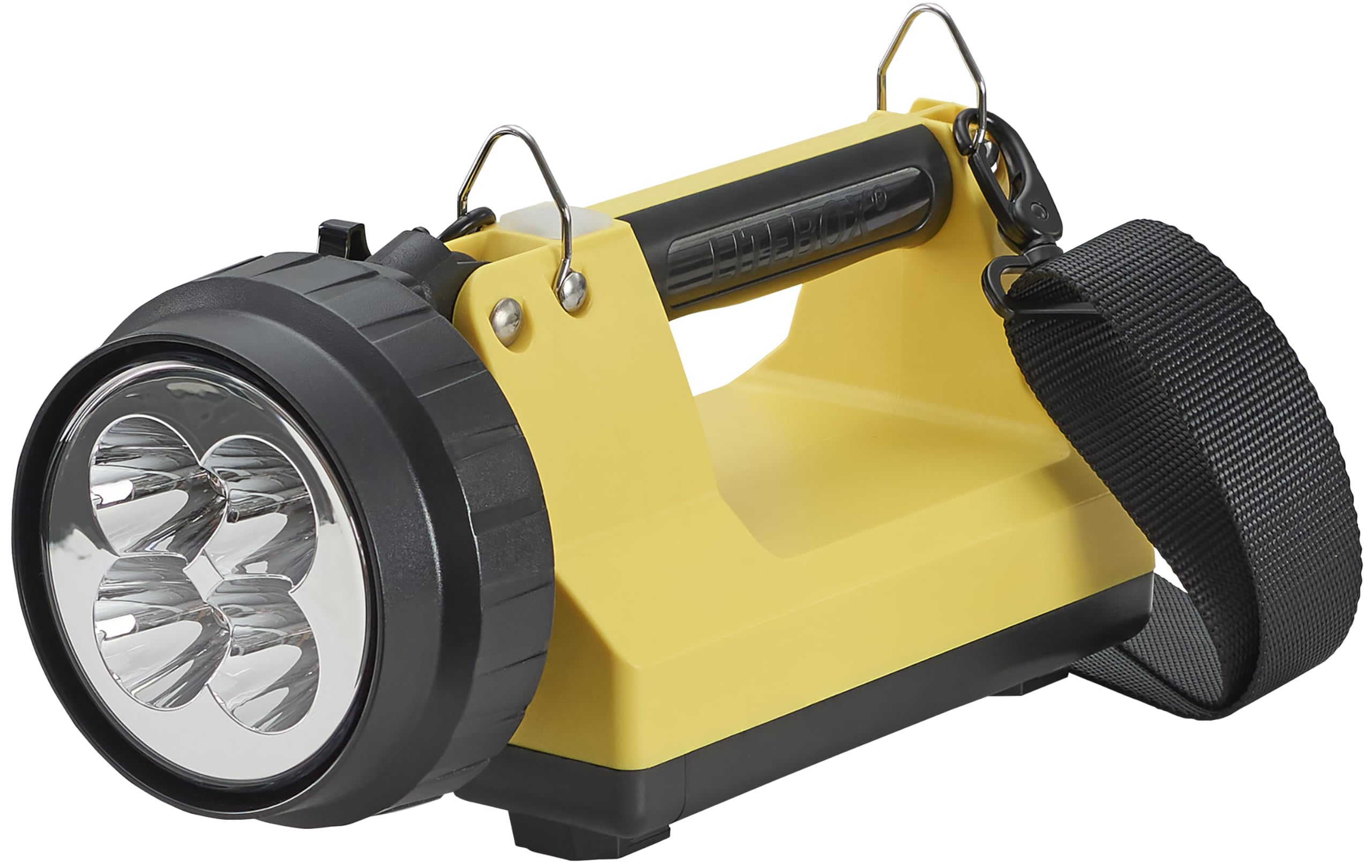 Streamlight 45875 E-Spot LiteBox 1500-Lumen 110000 Candela Rechargeable Spot Beam Lantern with Vehicle Mount System, Direct Wire