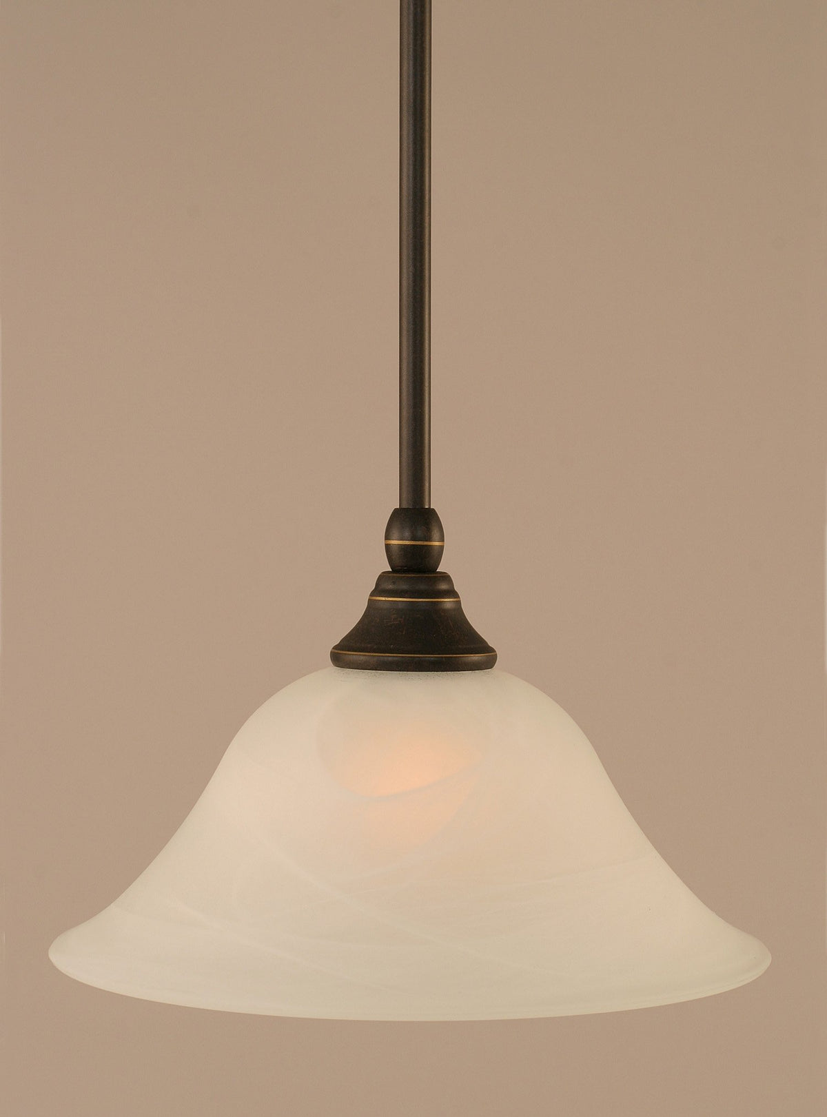 Toltec Lighting 1 Light Mini Pendant In Dark Granite (23-Dg-510)