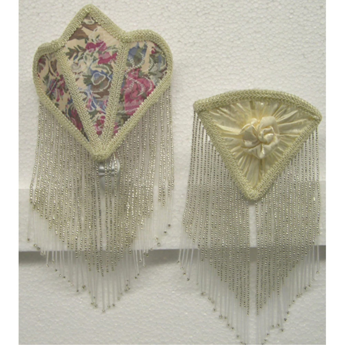 Meyda Tiffany 11&quot; Floral Fabric & Fringe Night Light - Elegant Home Decor Lighting