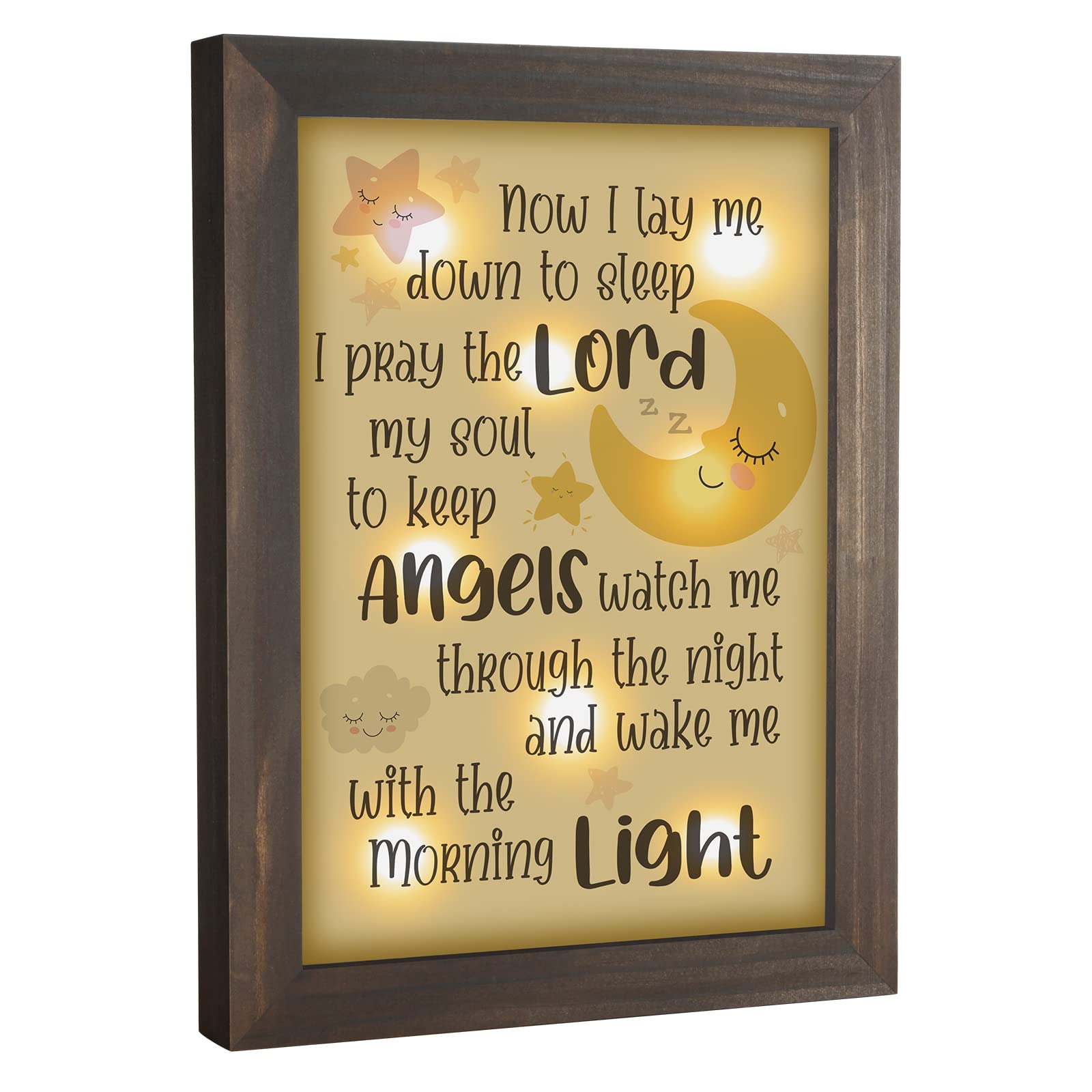 Baptism Gifts For Baby - Christening Gifts For Girls And Boys  Nursery Decor Night Light - Now I Lay Me Down To Sleep