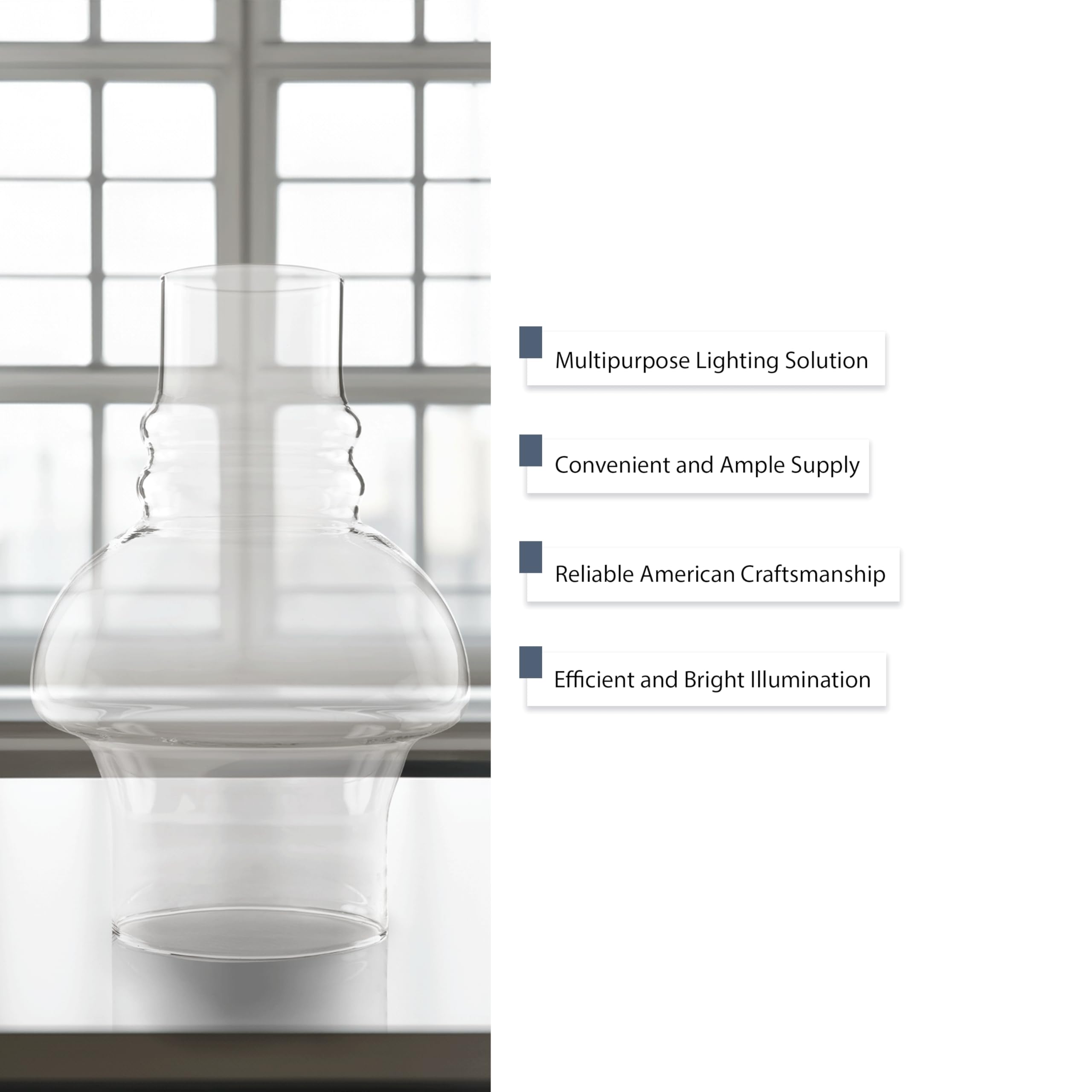 Light Of Mine - 3&quot; X 7&quot; Oil Lamp Replacement Chimney (3&quot; X 7&quot;)