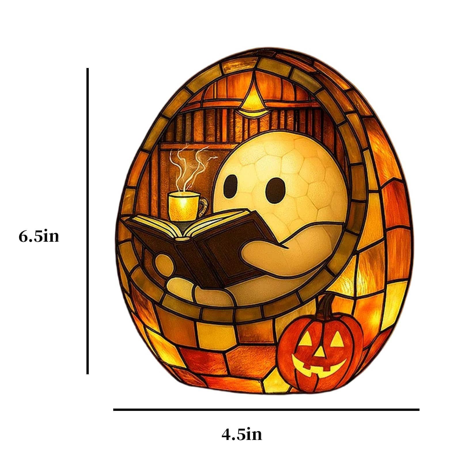 Ghost Bubble Bath Lamp, Ghost Reading Book Led Night Light, Halloween Party Decorations Indoor, Halloween Centerpieces Decoratio