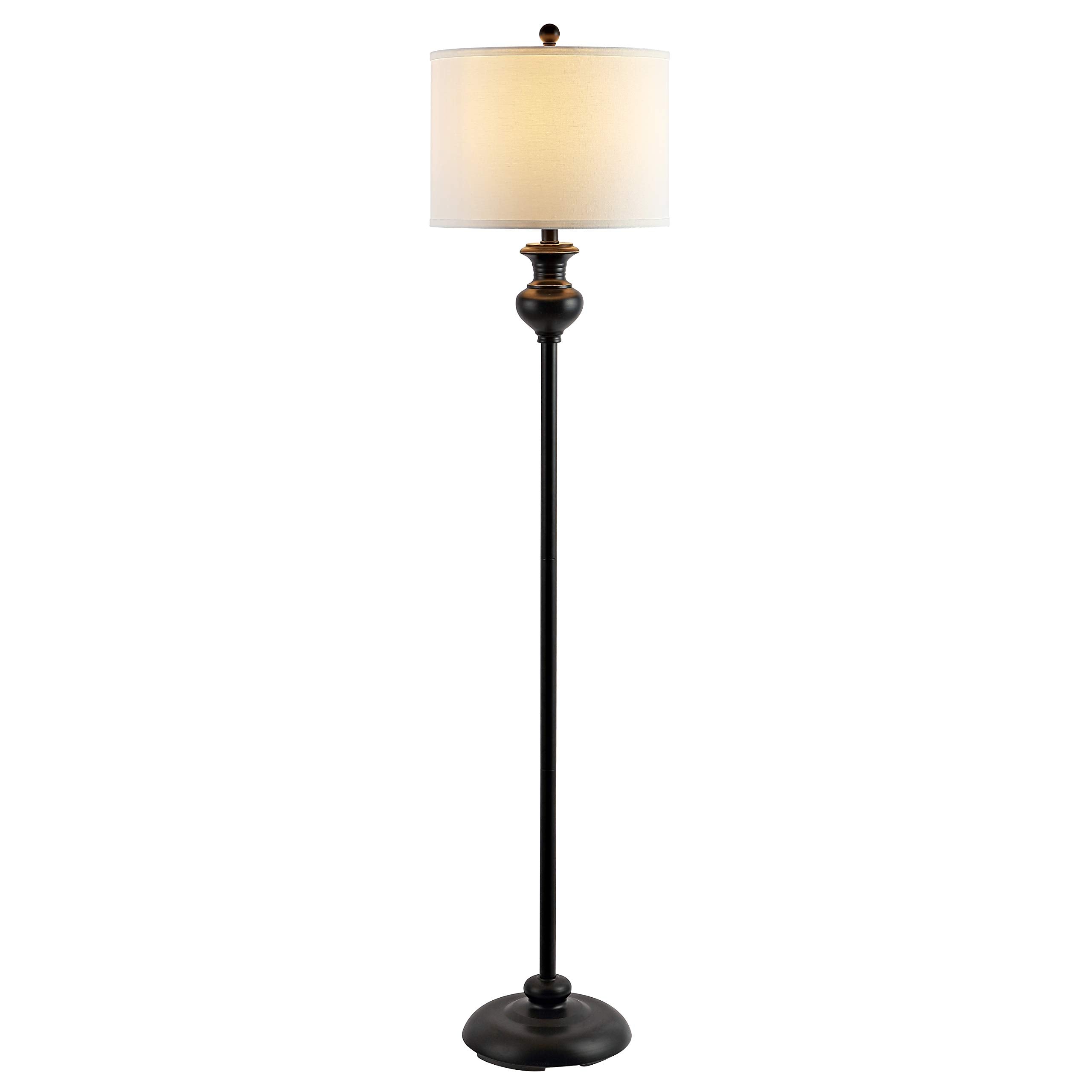 Safavieh Lighting Collection Erlan Antique Black 61-inch Floor Lamp (LED Bulb Included)