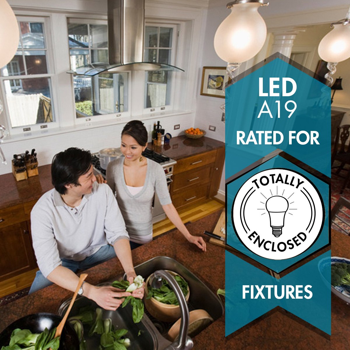 Tcp La927Knd6 Led Light Bulbs 60 Watt Equivalent | Energy Efficient (9W) Non-Dimmable A19 Shape E26 Medium Base, Pack Of 6, Soft