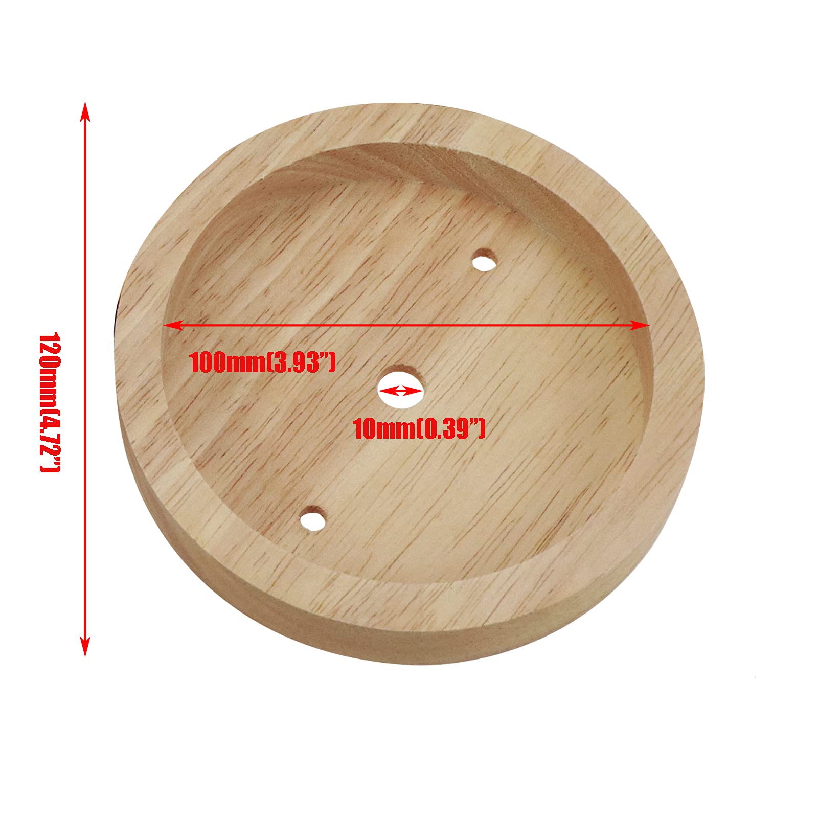 Quluxe 4-3/4 Inches Wodden Light Canopy Kit, Vintage Chandelier Ceiling Plate, Retro Pendant Light Canopy Kit For Pendant Light