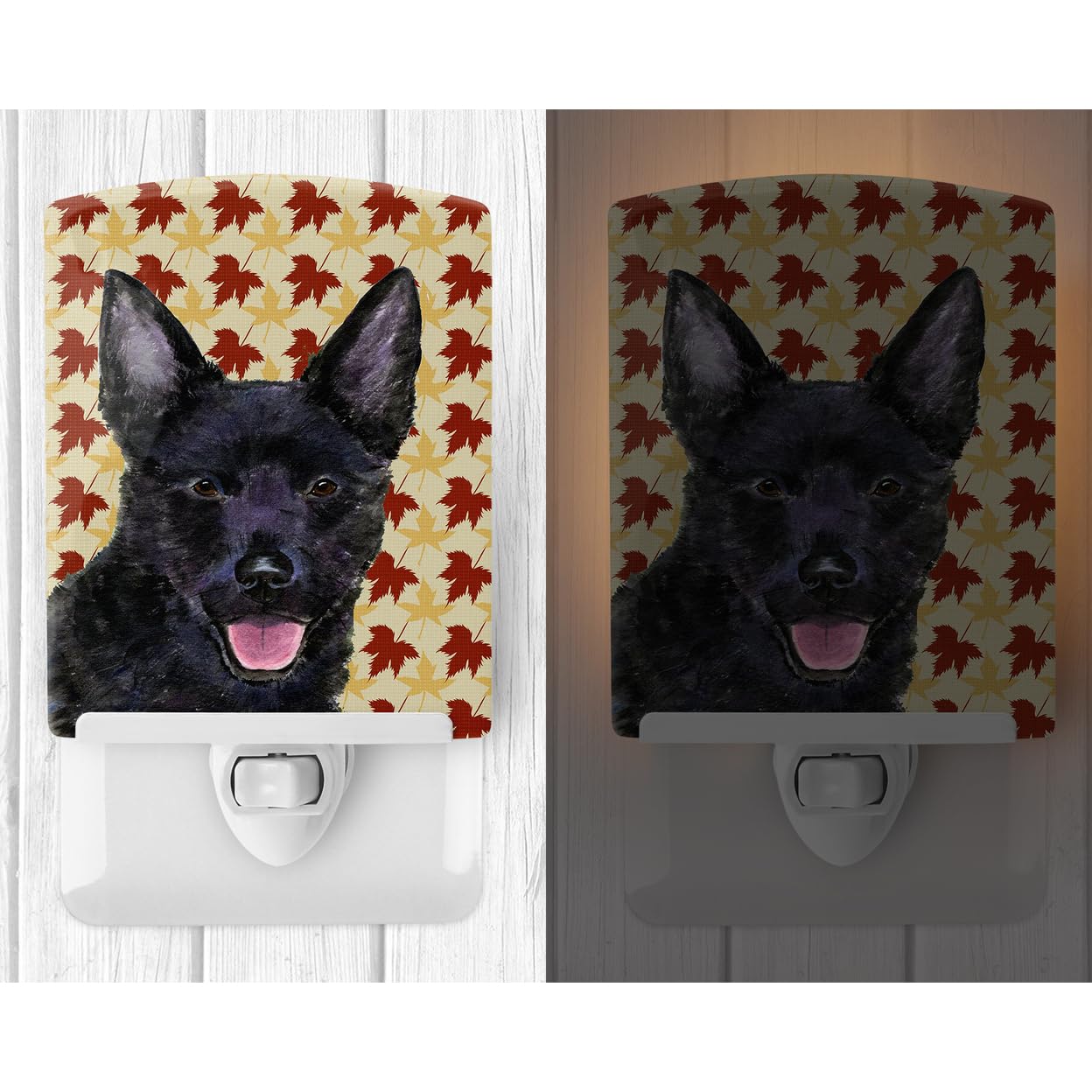 Carolines Treasures Ceramic Night Light, Australian Kelpie, 6x4x3 inches, Multicolor, Model SS4358CNL, UL-Certified