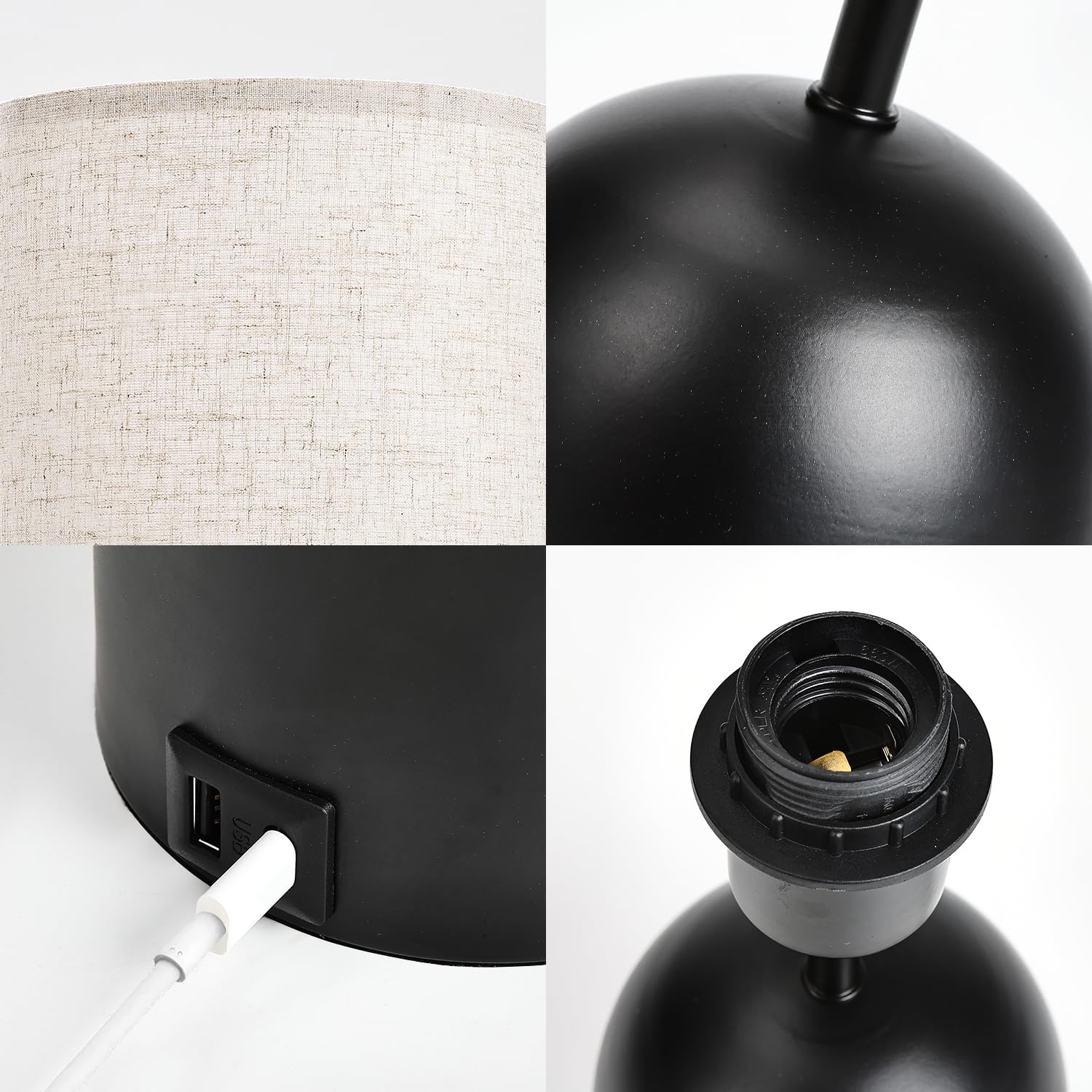 Momyofdy Touch Control Table Lamps Set Of 2 Dimmable Lamps For Nightstand Bedside Bedroom Small Modern Table Lamp Black& Gold To