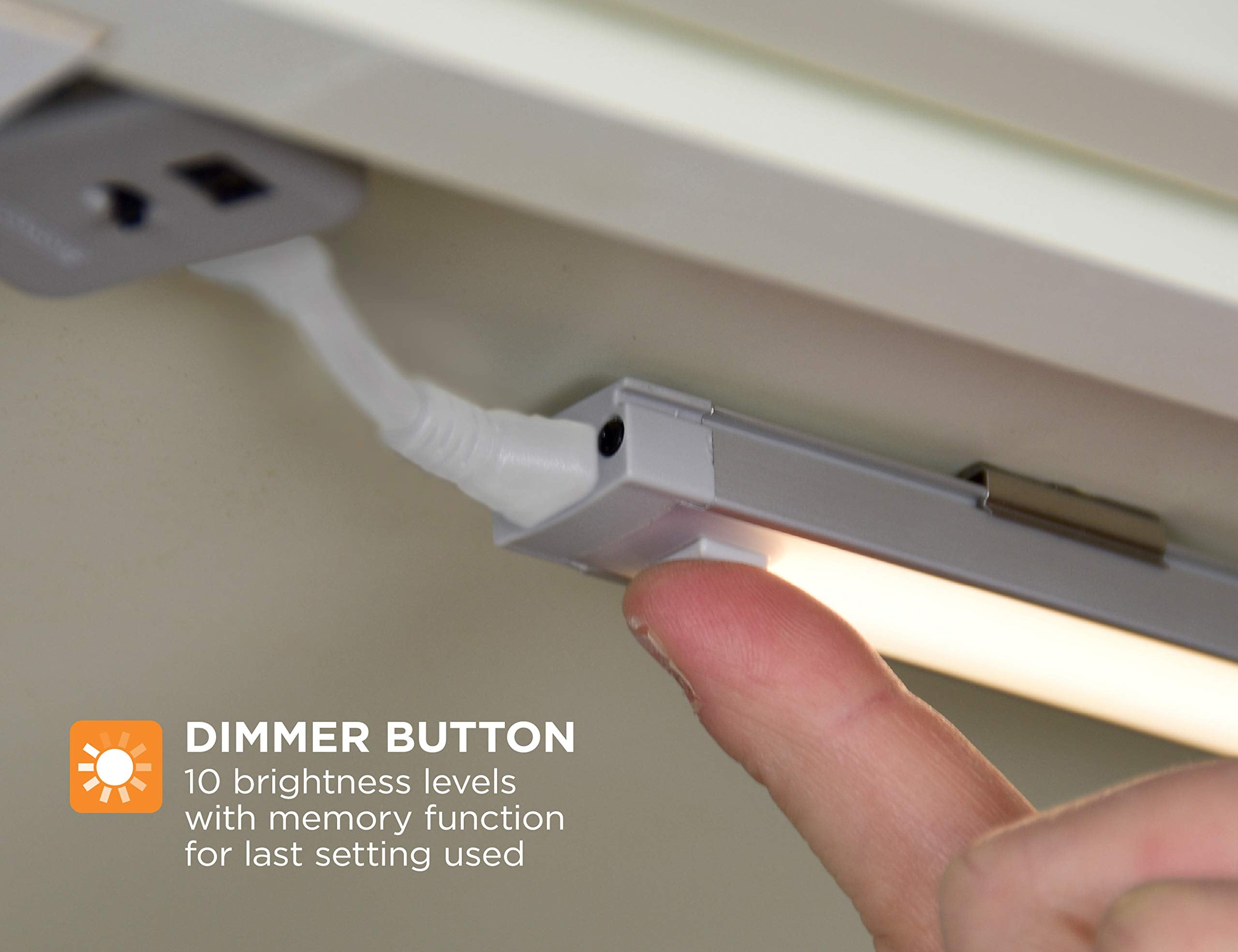 BLACK+DECKER 108" Jumper Wire for Under Cabinet Lighting Kits, White, Plastic, Model LEDJUMP108, 1 Count