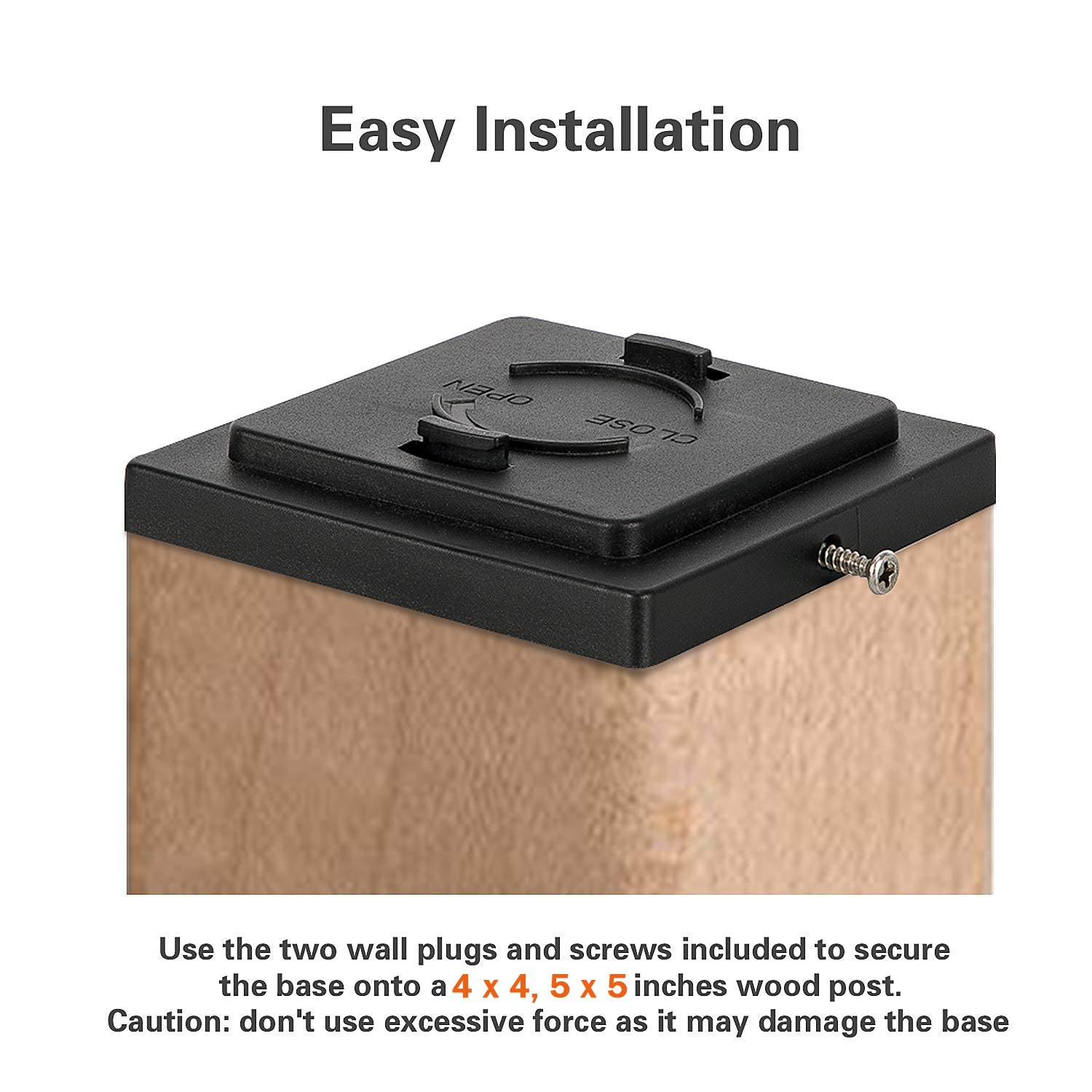 Sunwind Solar Post Cap Lights Outdoor- 4 Pack Led Fence Post Lights For 4X4 5X5 Wooden Posts Warm White Waterproof For Deck, Pat