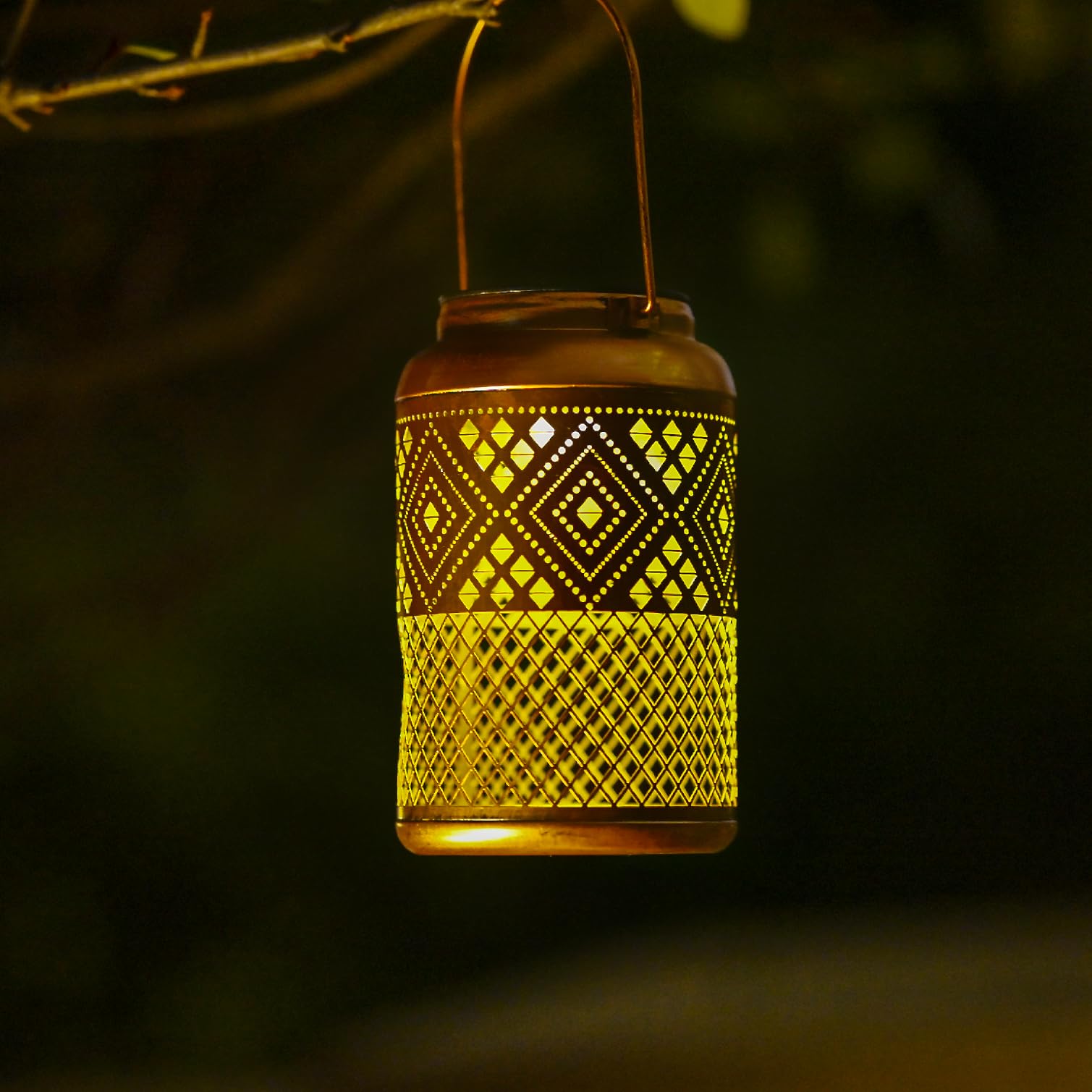 2 Pack Solar Lanterns Outdoor Waterproof - Birthday Gifts for Women, Men, Mom, Solar Lights Outdoor Hanging Garden Decor for Out