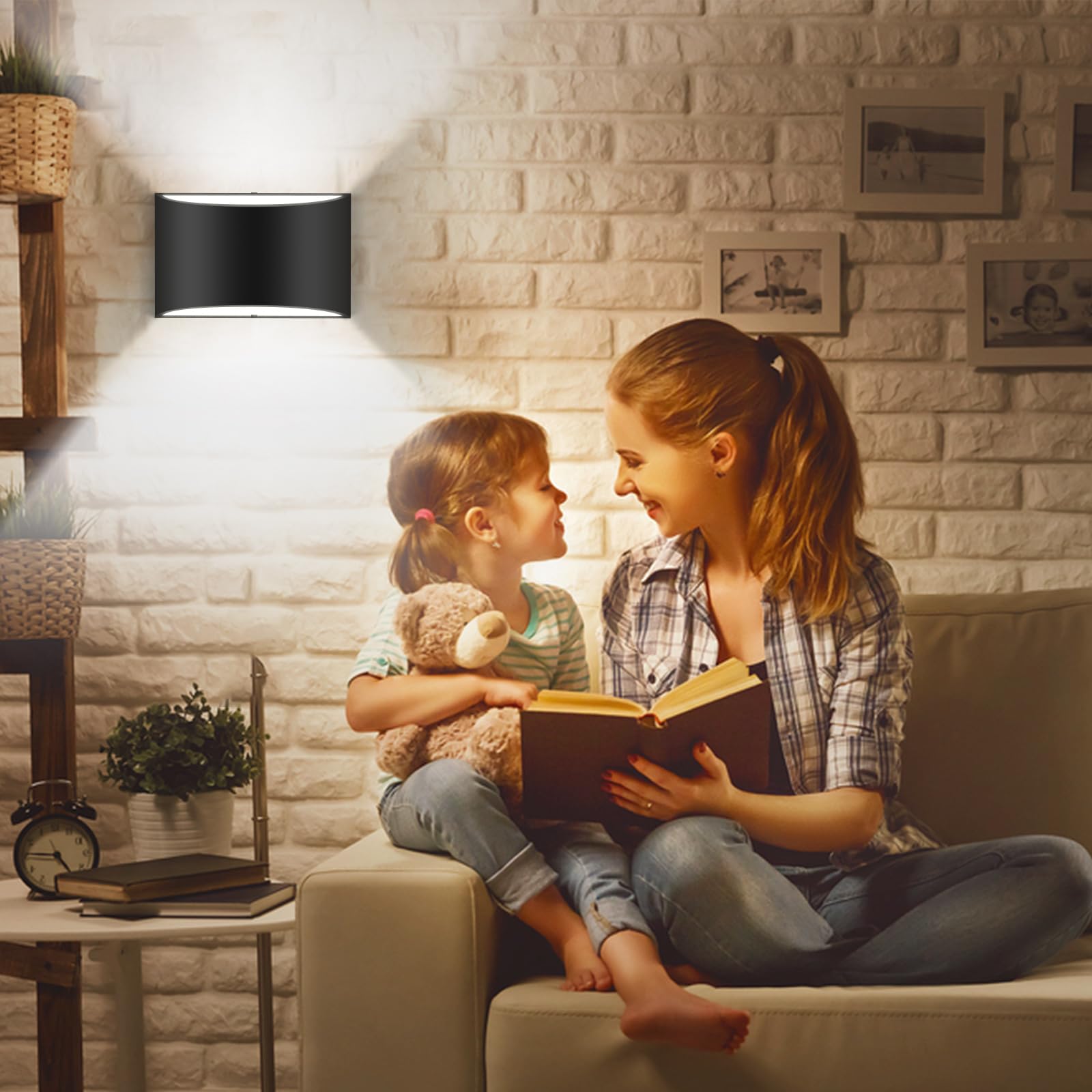 Aiilsmp 8 Pack Black Led Wall Sconce Indoor Cool White 6000K Led Wall Lights Hardwired Up And Down Wall Light Fixture (With G9 Bulbs)