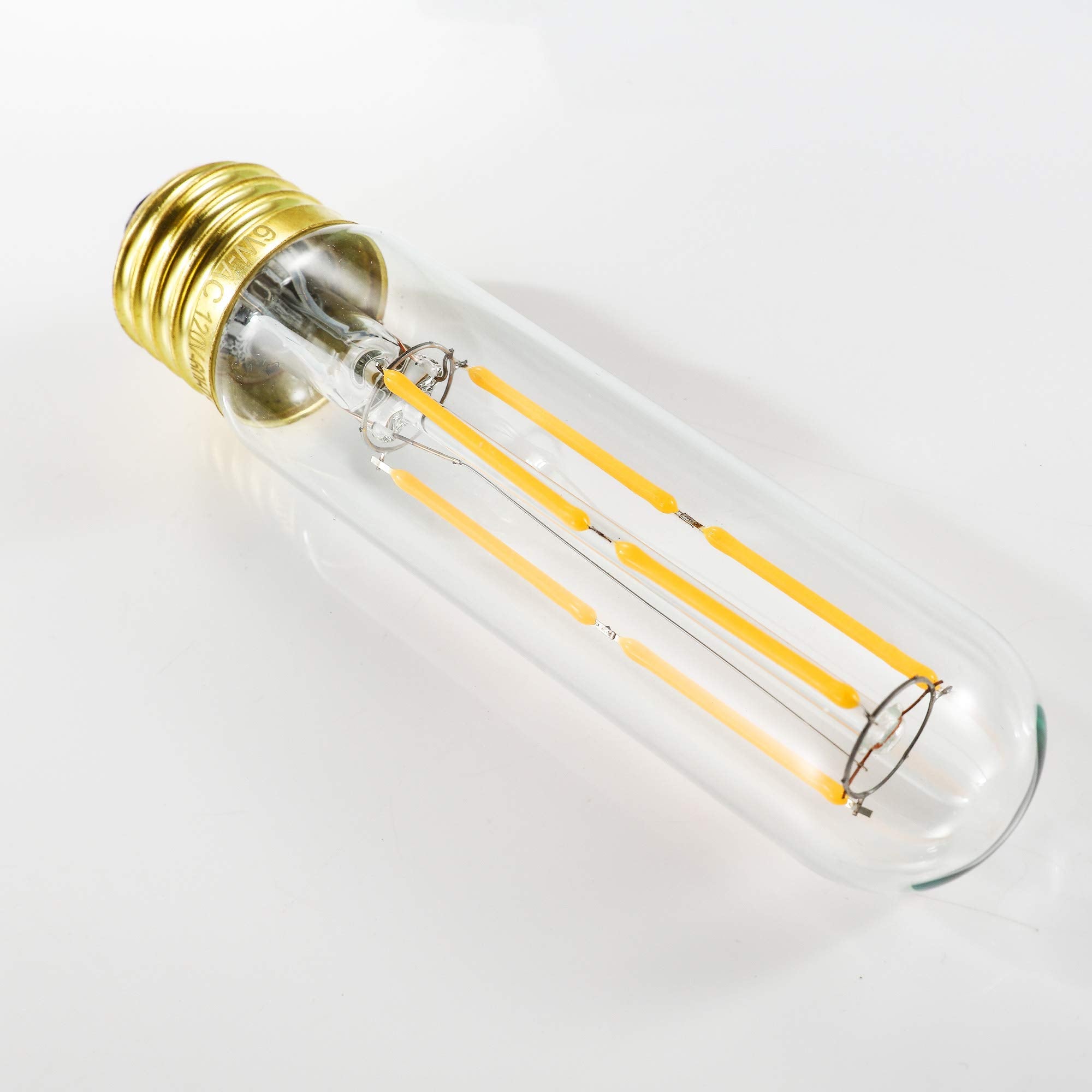 LVYE T10 LED Bulb Dimmable 6W 3000K Soft White Glass E26 Base 3 Pack