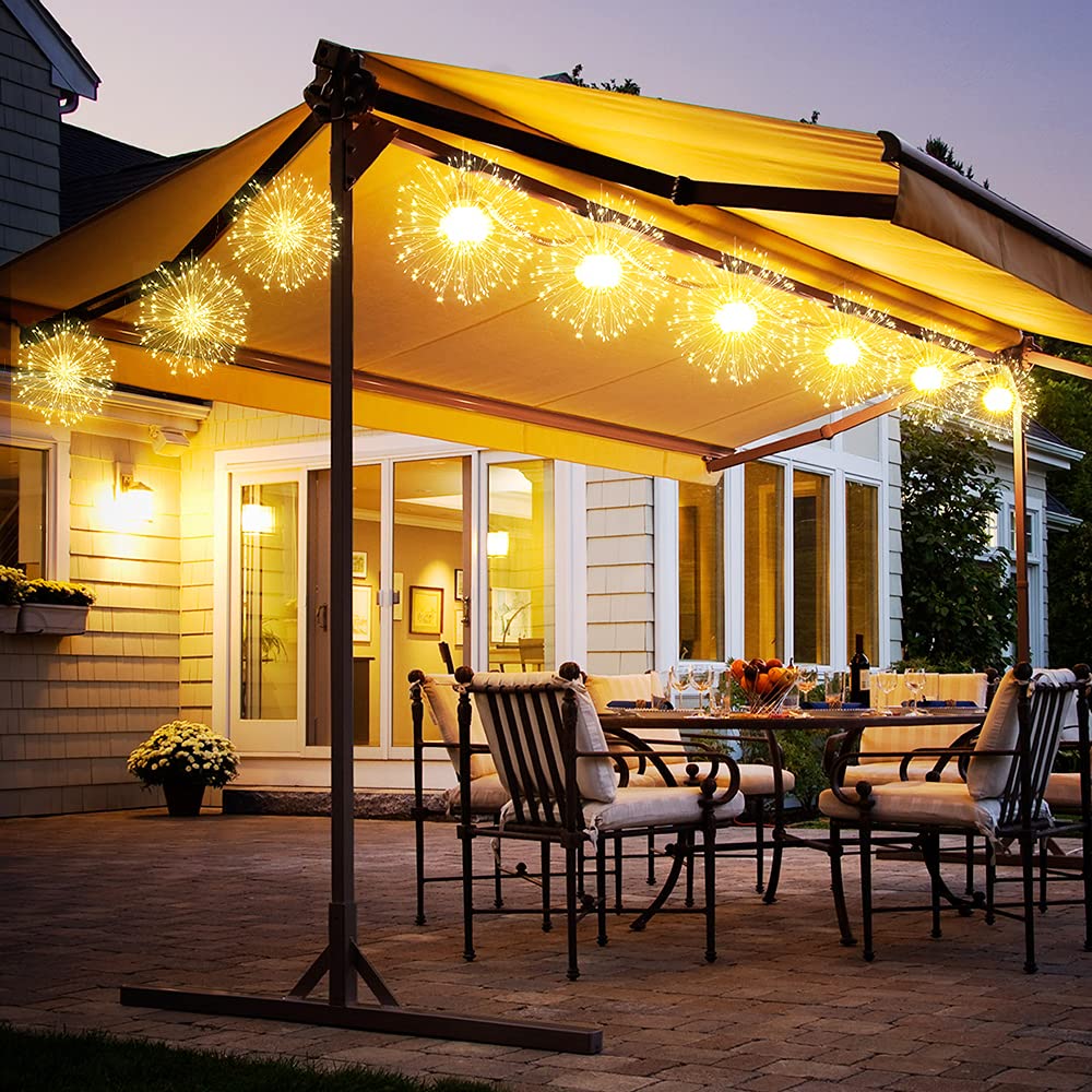 120 Led 8 Mode Battery Operated Copper Wire Fairy String Lights With Remote - For Wedding, Party, Garden, Christmas Decoration