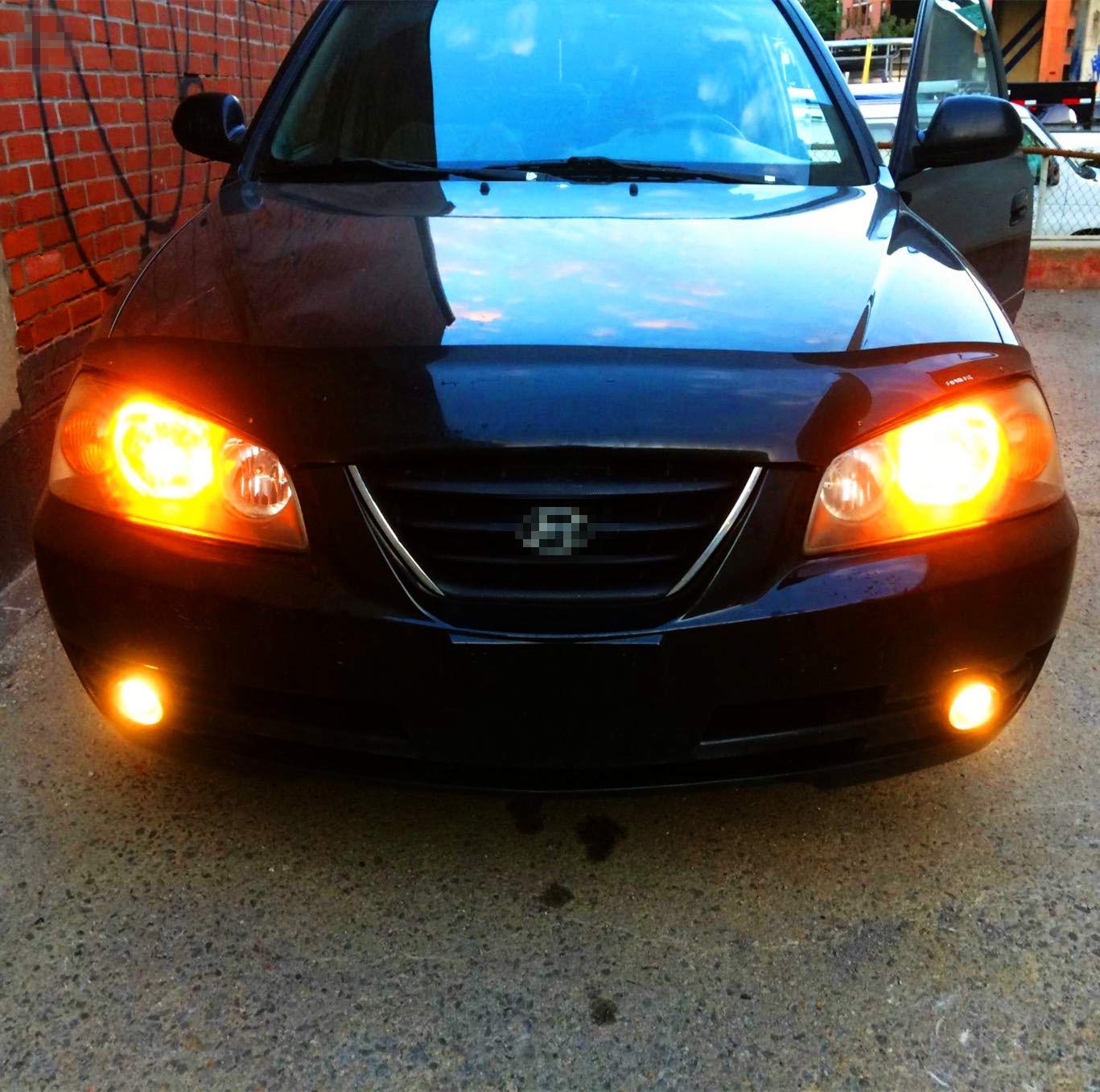 Alla Lighting 3157 LED Turn Signal Bulbs, Amber Yellow, 2800lm, T25 3156, Aluminum, Super Bright Blinker Lamps