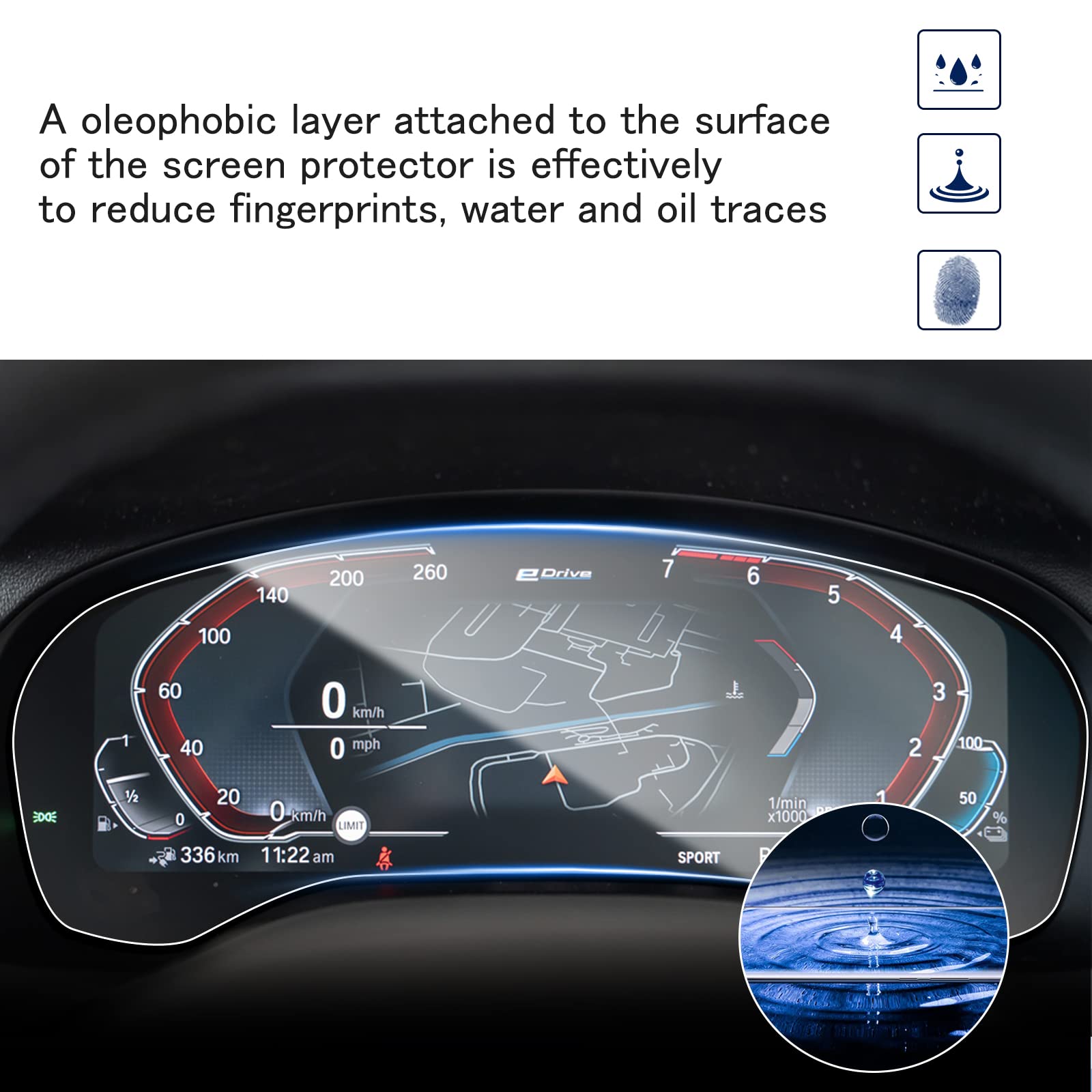 Shaohao For 2023 2024 Bmw X3 Screen Protector, Car Screen Protector For 2022-2204 Bmw X3 G01 X4 G02 12.3&quot; Touchscreen Protector 2024 X3 X4 Digital Instrument Cluster Cover X3 X4 2023 2024 Accessories