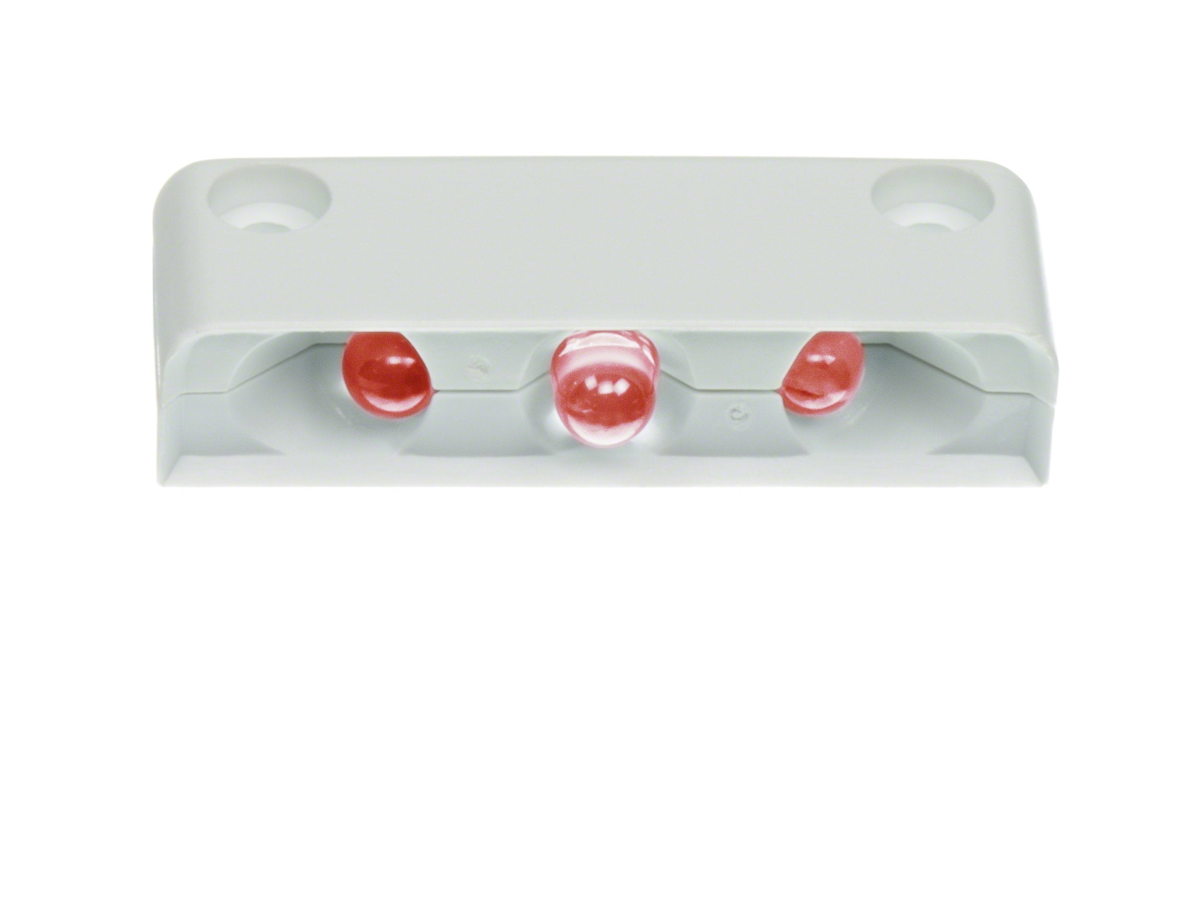 Innovative Lighting 3-Red Led Screw Mount Step Light With White Case