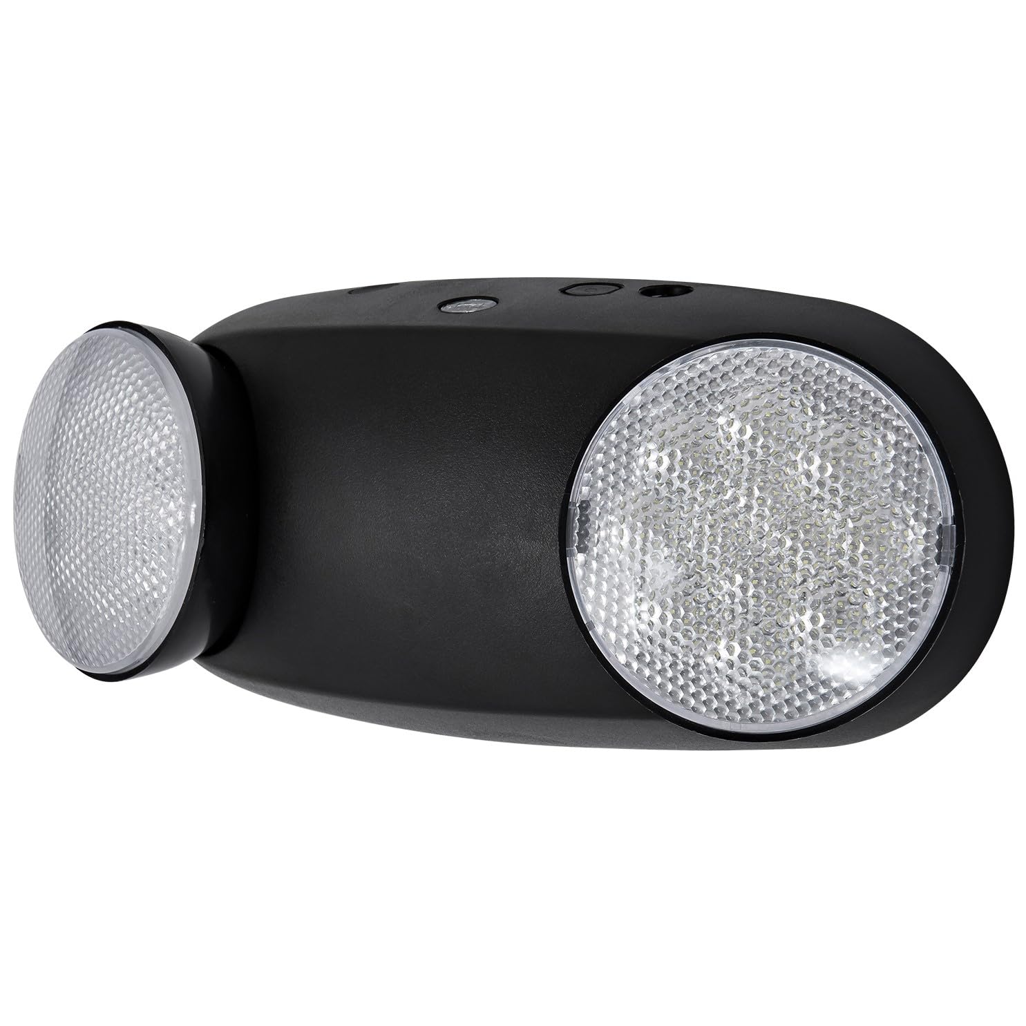 GZRUIYANG Emergency Lights - LED Hardwired Exit Light Fixture, 1 Pack, Black, AC 120/277V, UL Listed, Model RY-EM02-BK-1