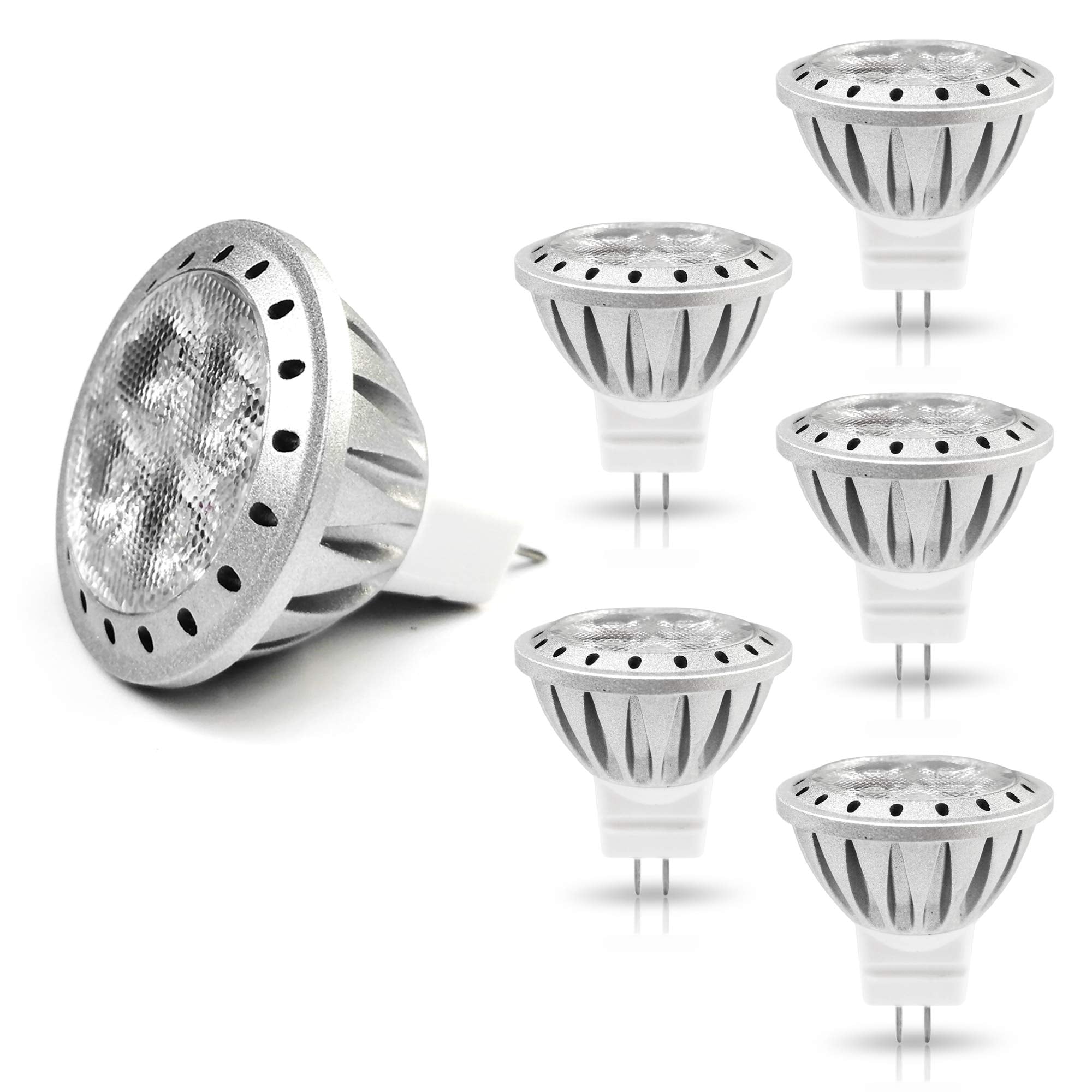 ALIDE MR11 GU4 Led Bulbs Replace 20W 35W Halogen Equivalent 2700K Soft Warm White 12V MR11 LED 3W Low Voltage Bulb Spotlight for Outdoor Landscape Track Lighting Not Dimmable 250lm 30 Deg 6 Pack