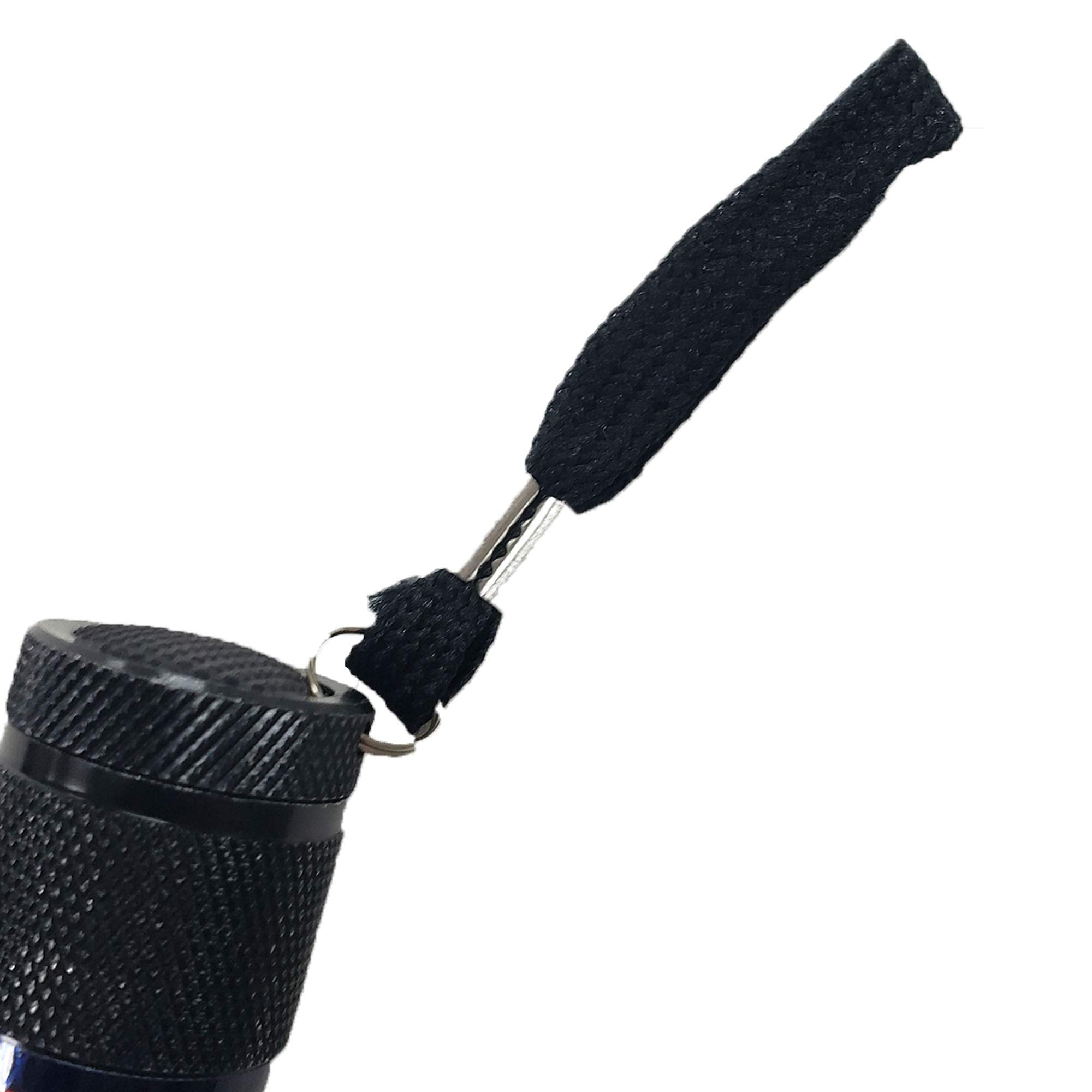 FANMATS LED Pocket Flashlight, 3.5in x 1in, Aluminum, Black, Model 62386