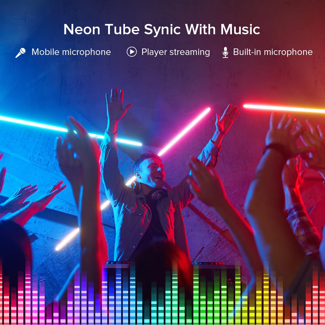 Btf-Lighting 13.1Ft Ws2811 Ws2812B Ic Rgb 360 Degree Round Reticulate Chasing Color Neon Led Strip Kit Bluetooth Controller Flex