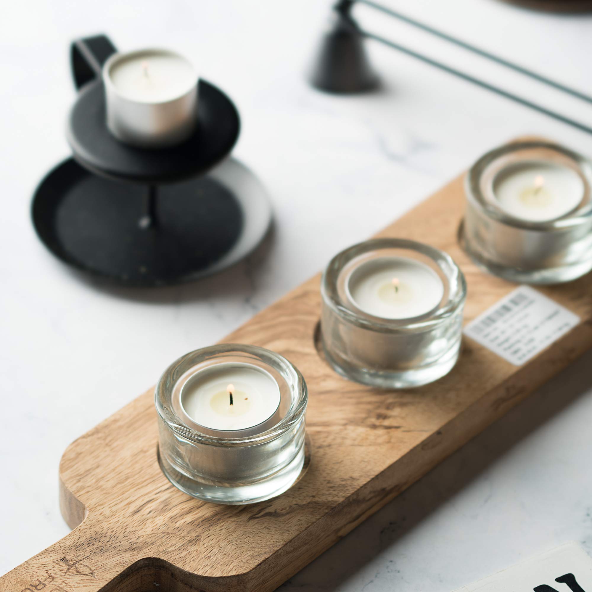 Home Lights Tealight Candles, 300 Pack, White, Smokeless, Unscented, 8 Hour Burn Time, Perfect for Weddings and Home Decor