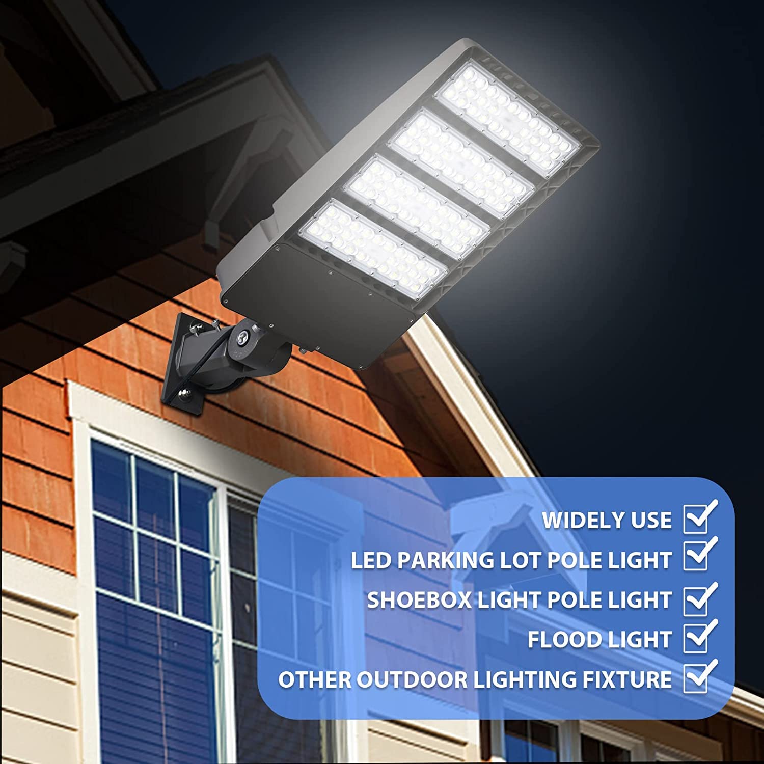 Kccct Slip Fitter Adapter For Outdoor Light Fixtures,Transform The Slip Fitter Into Arm Mounting.Corrosion Resistant Materials Adaptor For Outdoor Flood Light,Parking Lot Lights,Shoebox Light Fixture