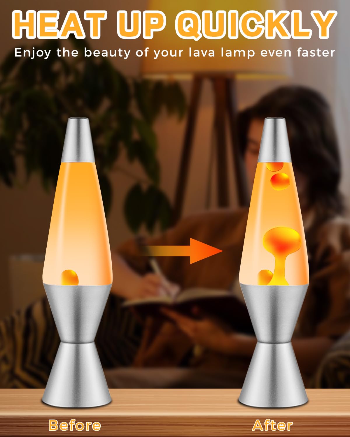 Tobebright 25W Lava Lamp Bulb, S11 E17 Base, 25W 120V For 14.5-Inch Lava Lamp Repalacement Bulb, Lava Lamp Light Bulb, Dimmable