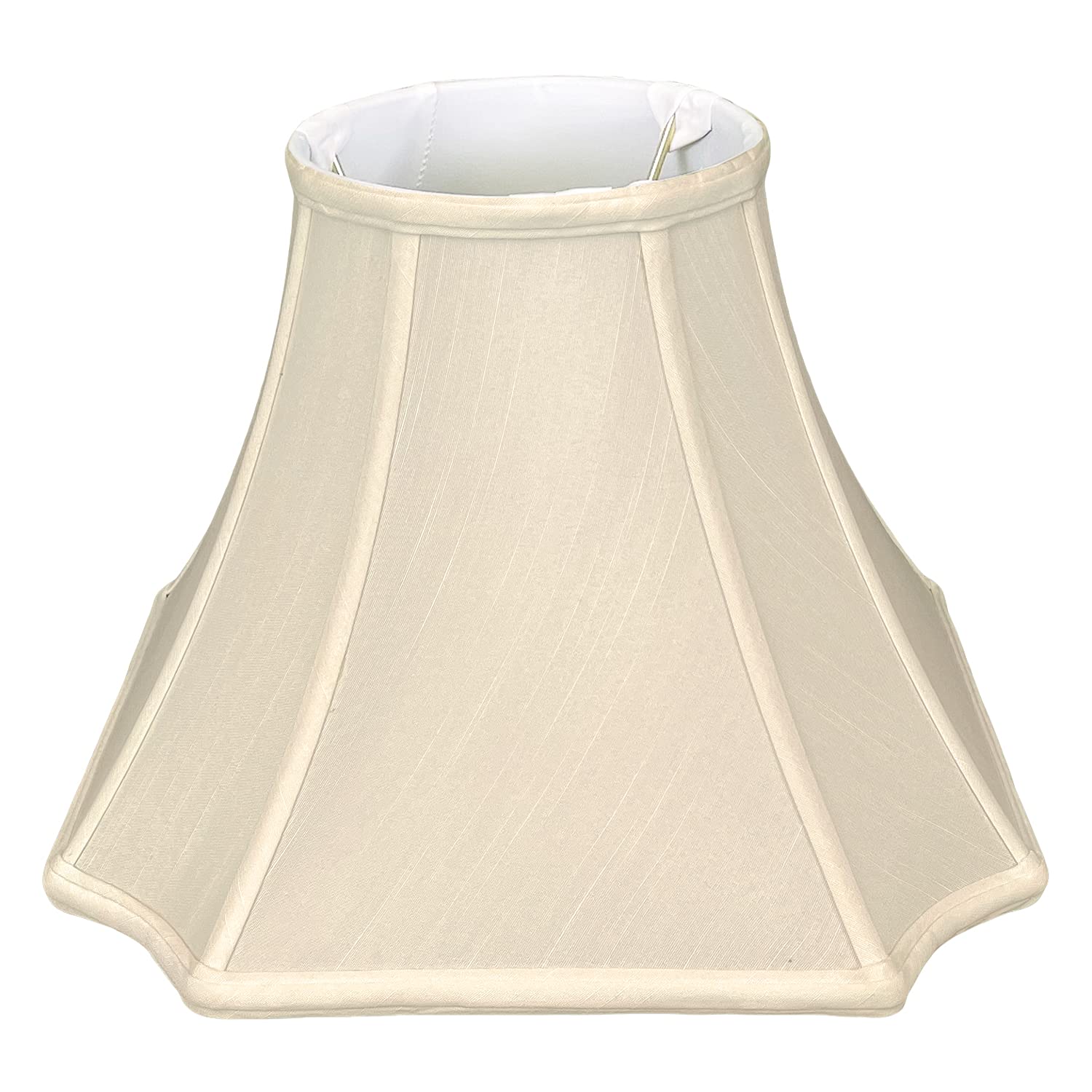 Royal Designs Inverted Corner W Round Top Wall Lamp Shade, Beige, 5 x 11.5 x 8.5