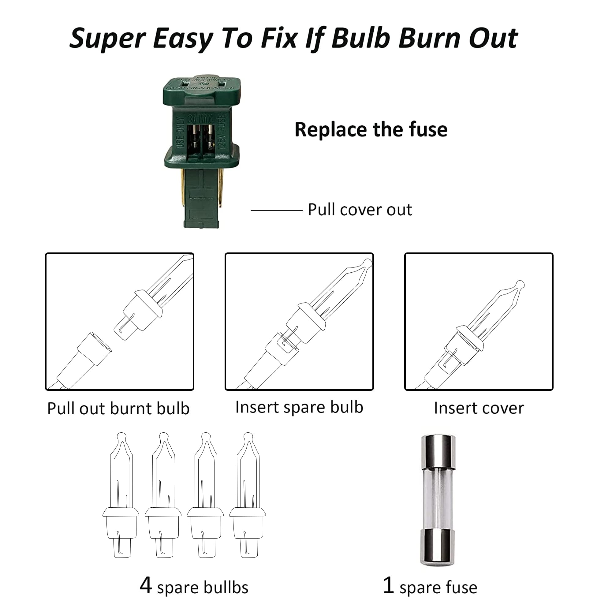 Dazzle Bright St. Patrick'S Day Lights, 20Ft 100 Count Incandescent Waterproof Mini String Lights Plug In, Connectable Christmas Decoration For Indoor Outdoor Home Party Garden Yard (Green)