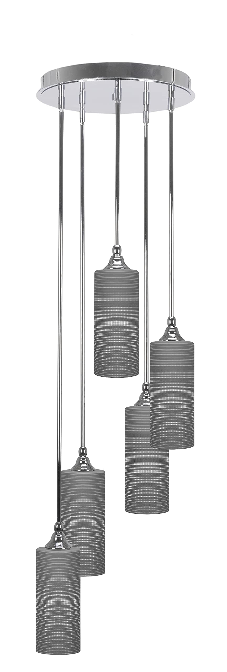 Empire 5 Light Cluster Pendalier in Chrome Finish (2145-CH-4092)