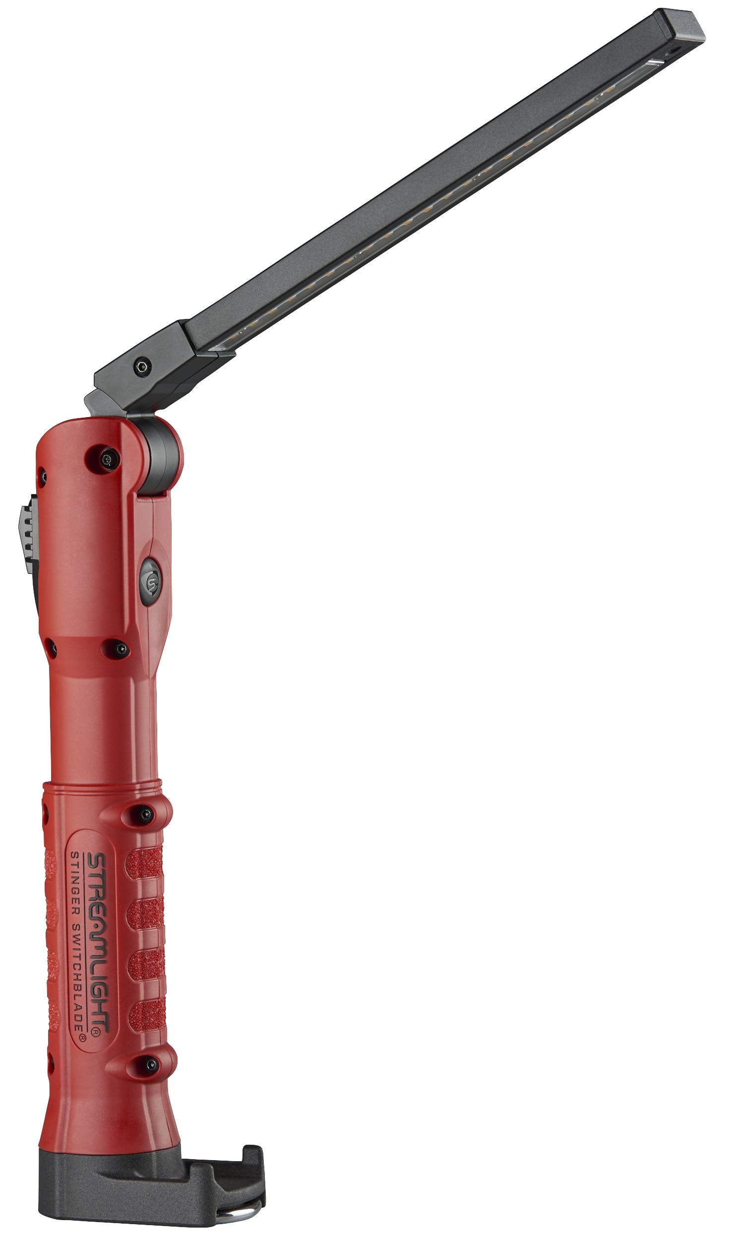 Streamlight Stinger Switchcutting edge LED Light Bar 800-Lumen, 7.2in Size, Red, Model 76801, Nylon Material with 120V/100V AC Charger and Holder