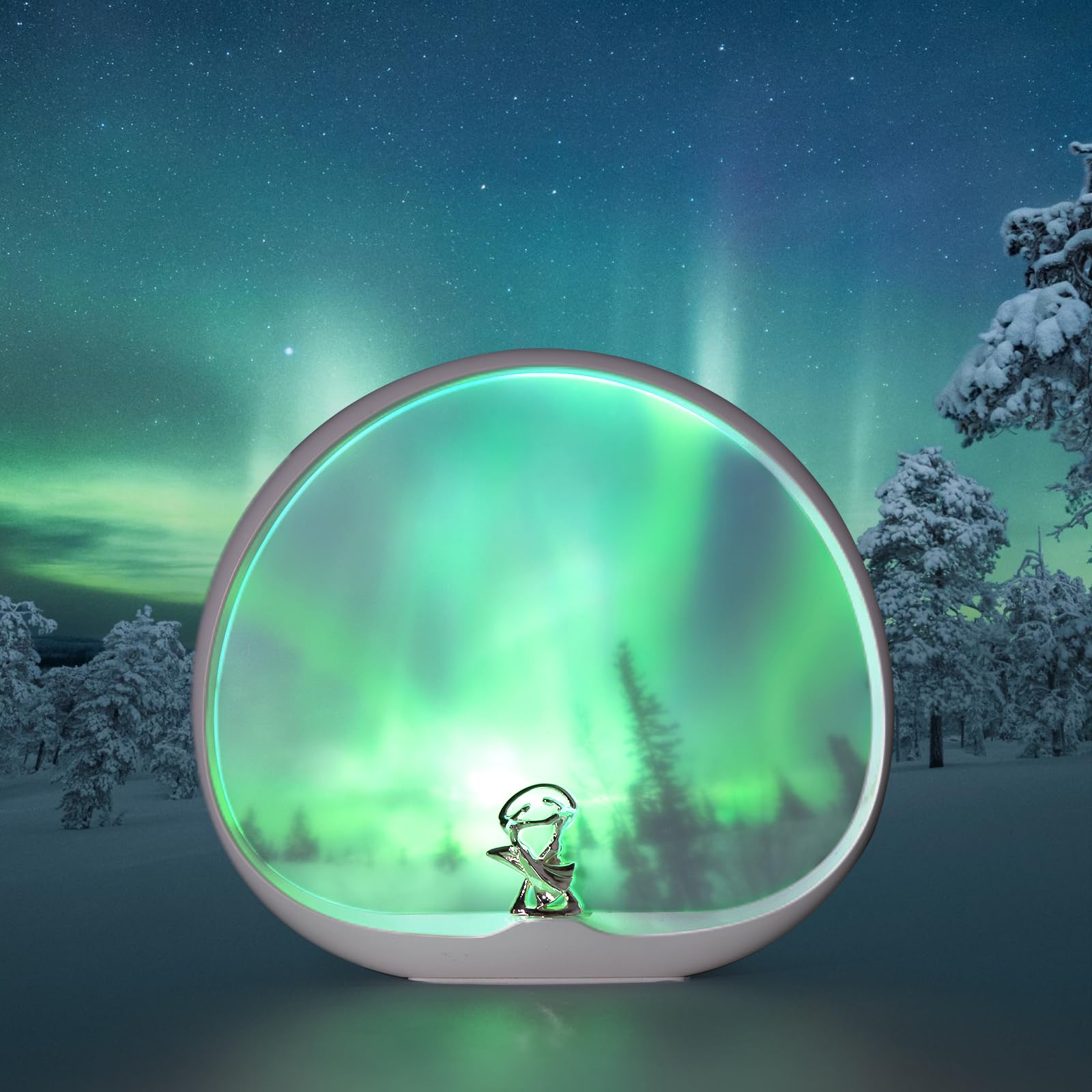 Northern Lights Aurora Table Lamp, Multiple Colors Dynamic Touch Lights, Light Show/Decoration/Painting, Anniversary/Valentine'S